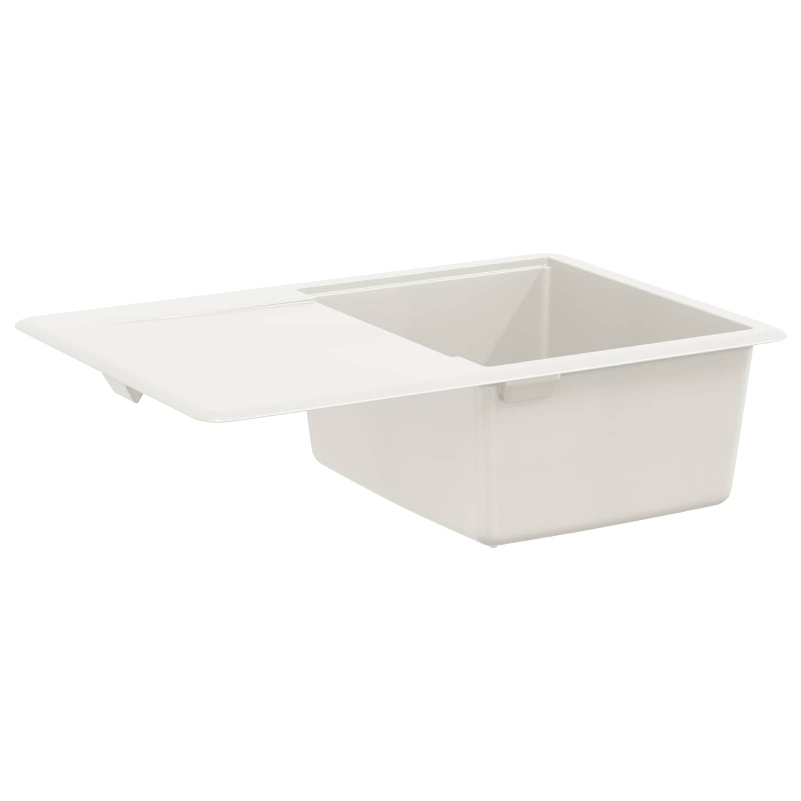 Kriauklė Balta 670 x 460 mm 80% Kvarcas ir 20% Derva
