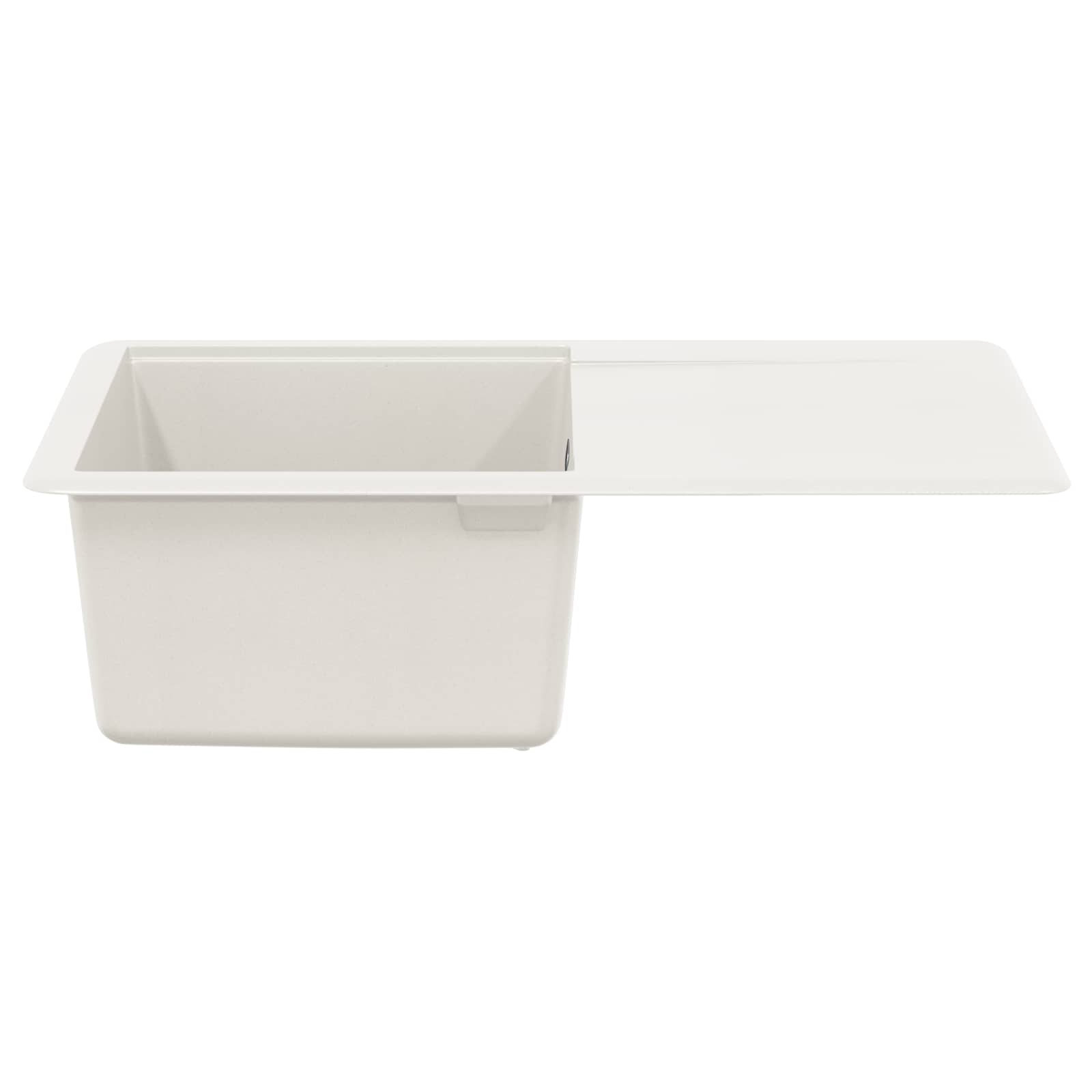 Kriauklė Balta 670 x 460 mm 80% Kvarcas ir 20% Derva