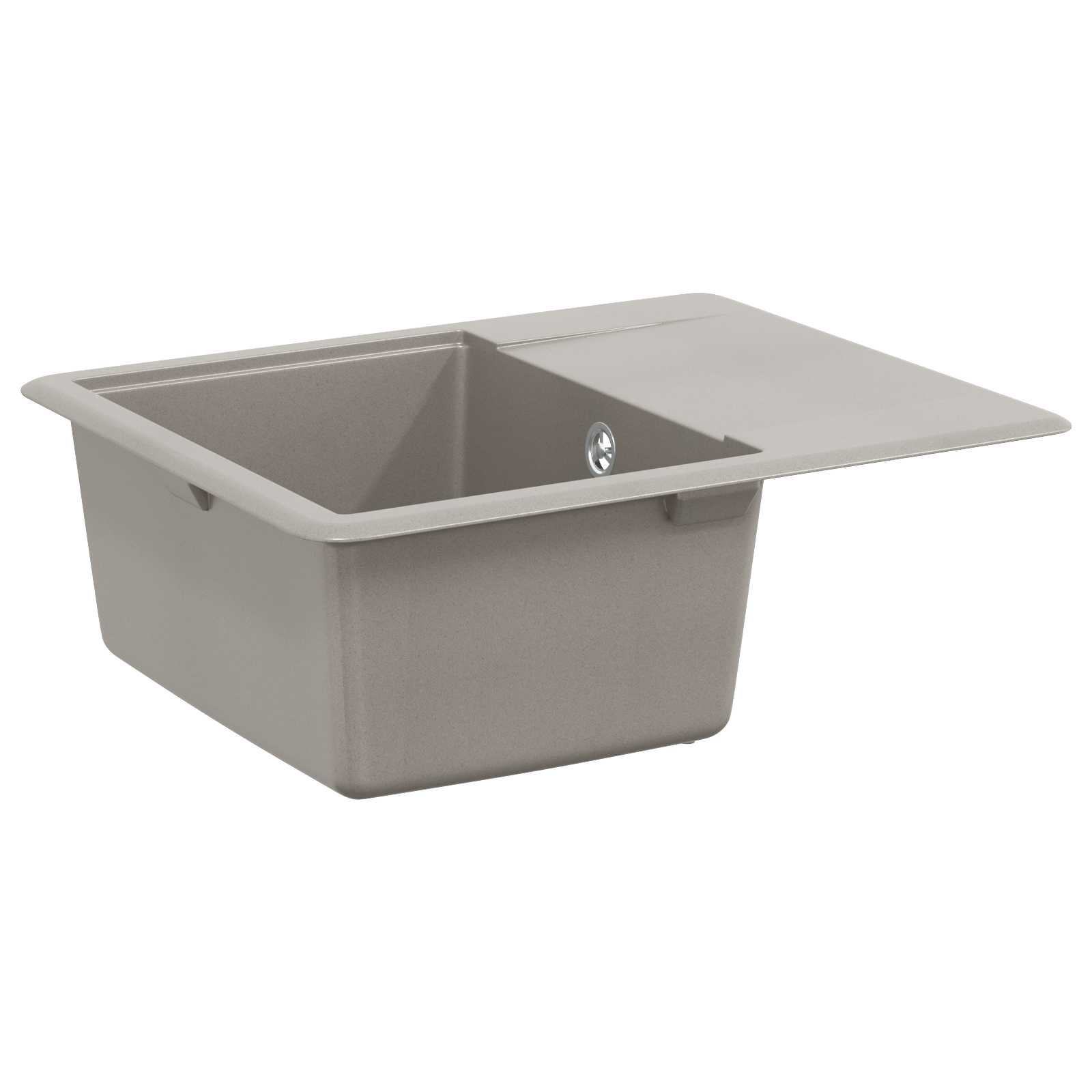 Kriauklė Pilka 560 x 460 mm 80% Kvarcas ir 20% Derva