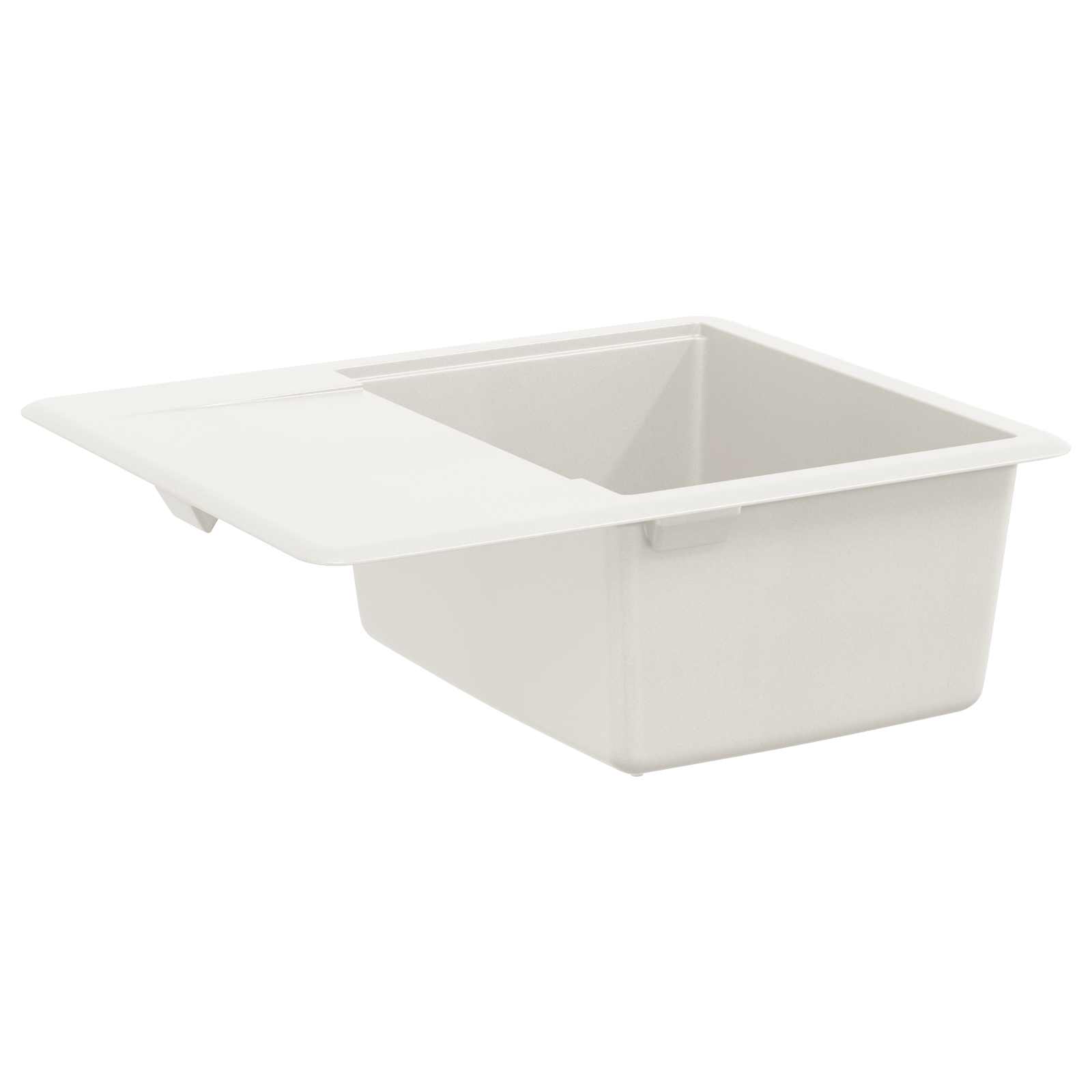 Izlietne Balta 560 x 460 mm 80% Kvarcs un 20% Sveķi