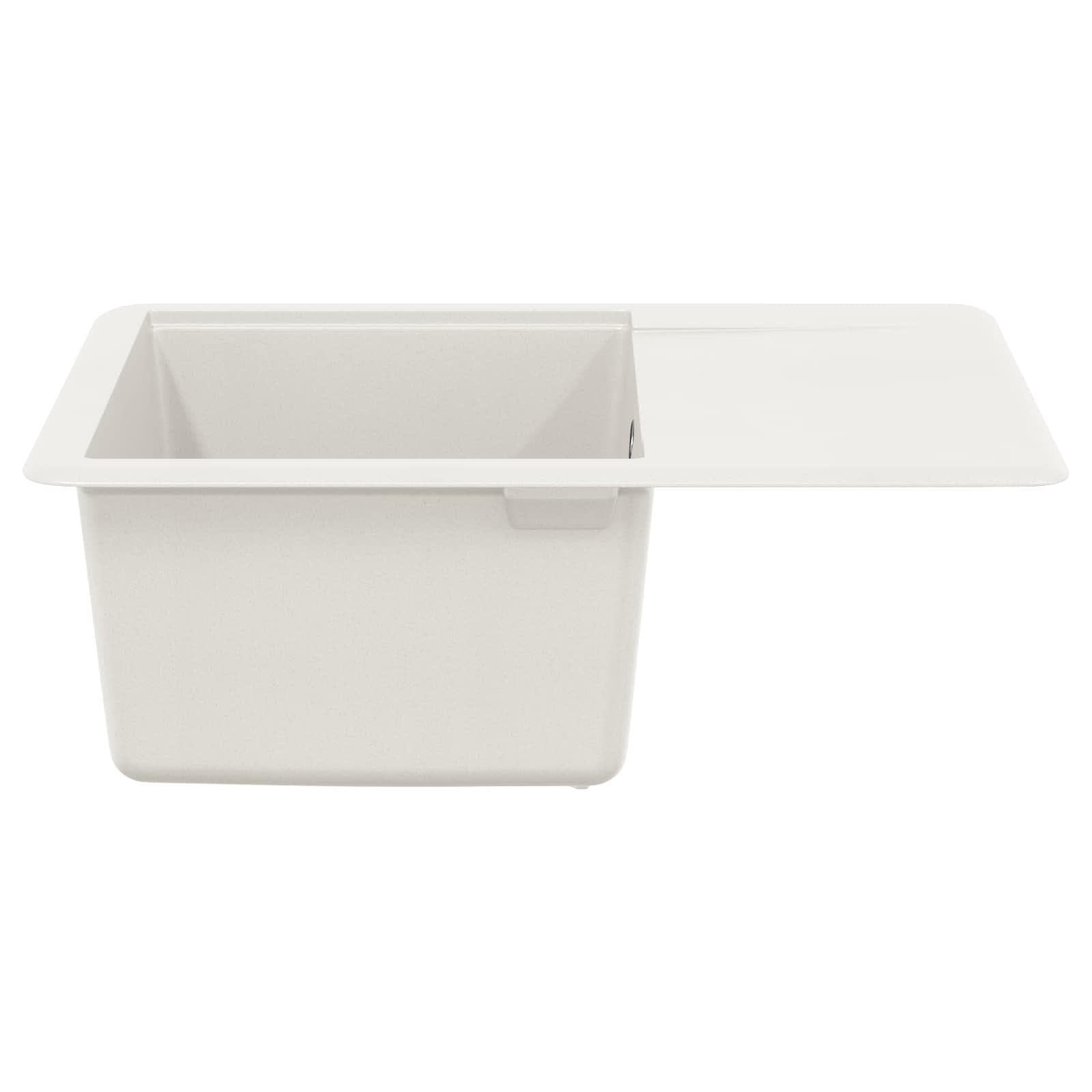 Izlietne Balta 560 x 460 mm 80% Kvarcs un 20% Sveķi