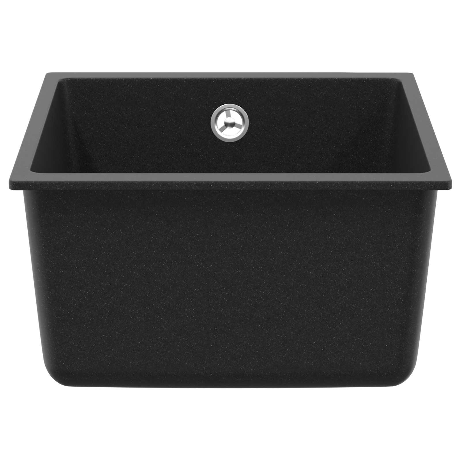 Kriauklė Juoda 370 x 460 mm 80% Kvarcas ir 20% Derva