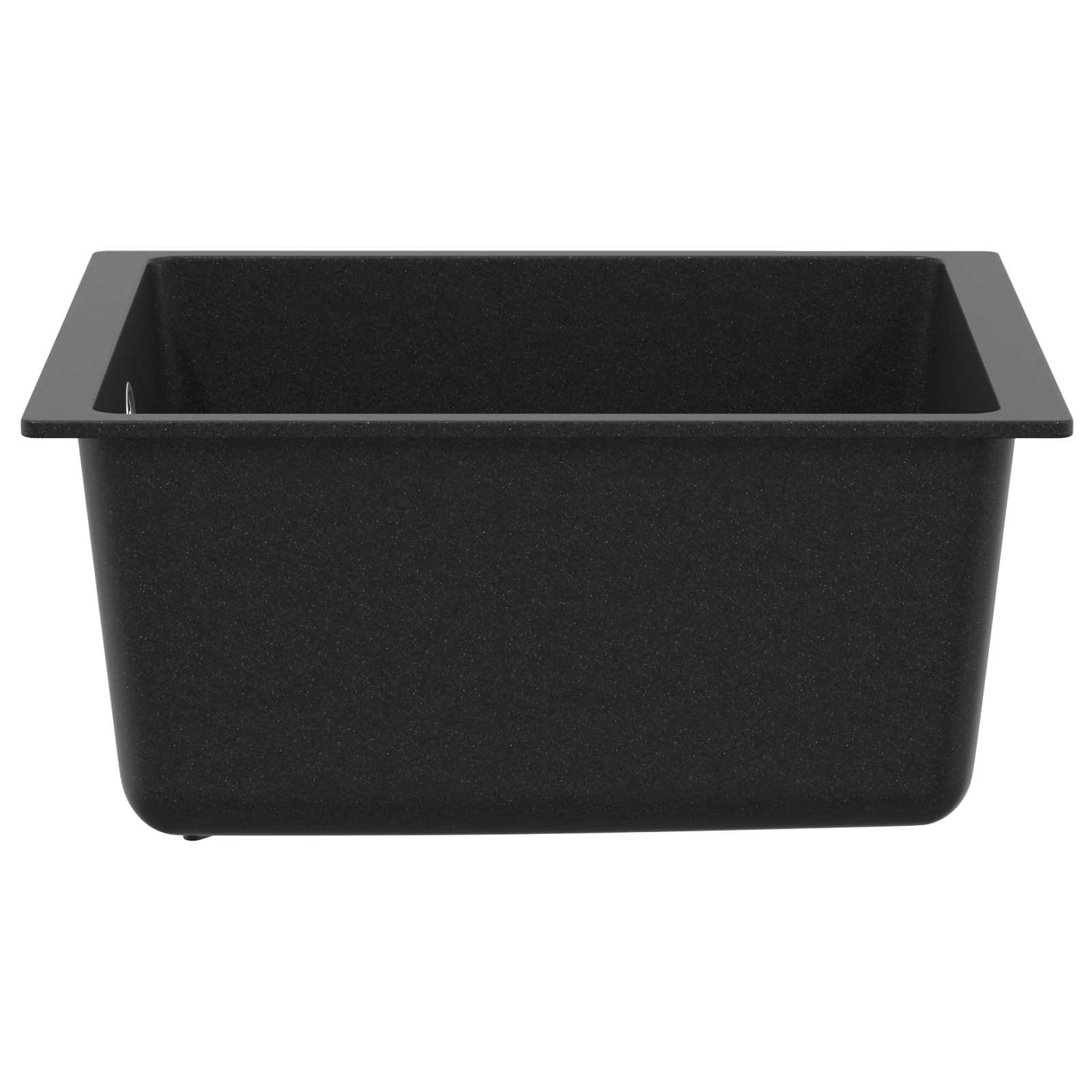 Kriauklė Juoda 370 x 460 mm 80% Kvarcas ir 20% Derva