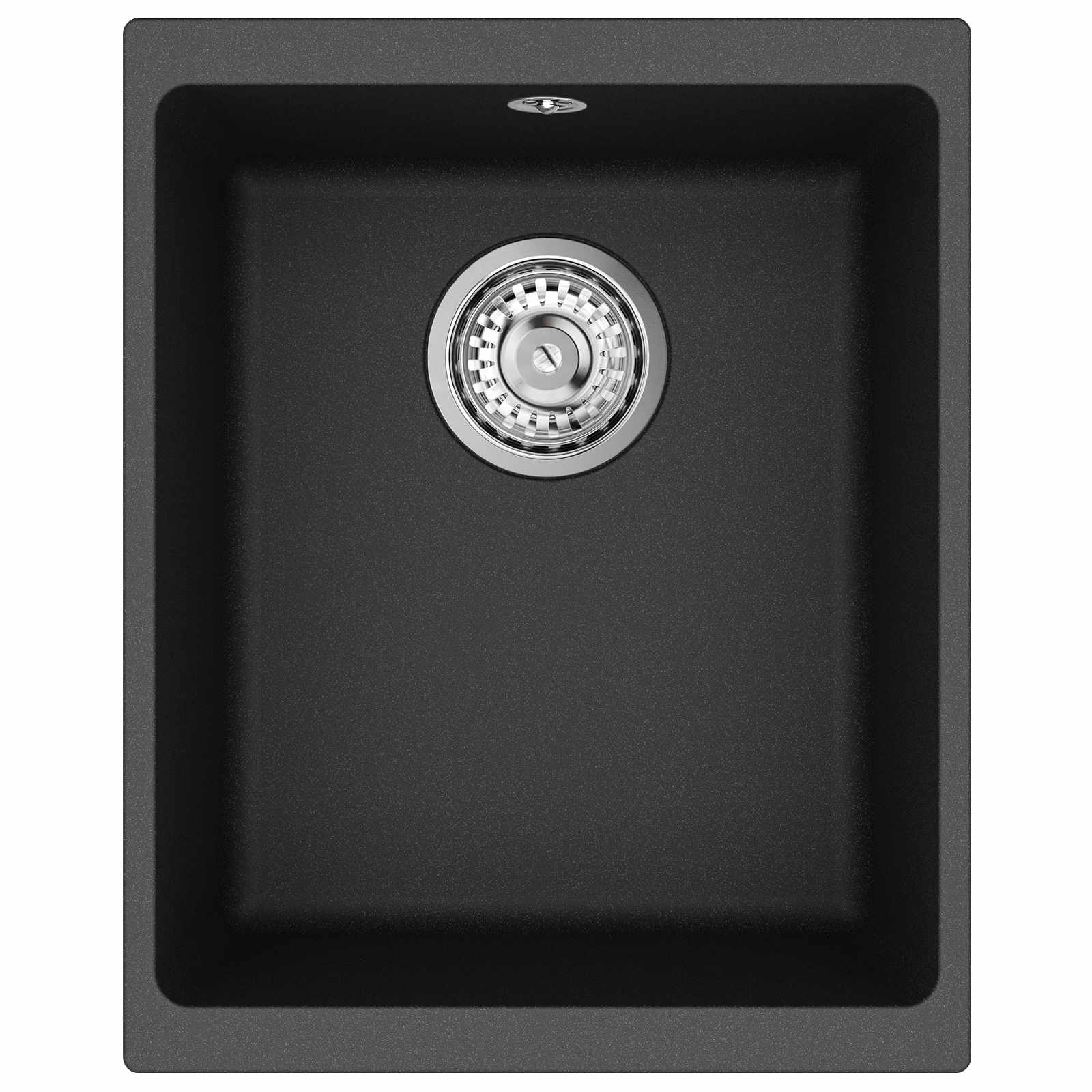 Kriauklė Juoda 370 x 460 mm 80% Kvarcas ir 20% Derva