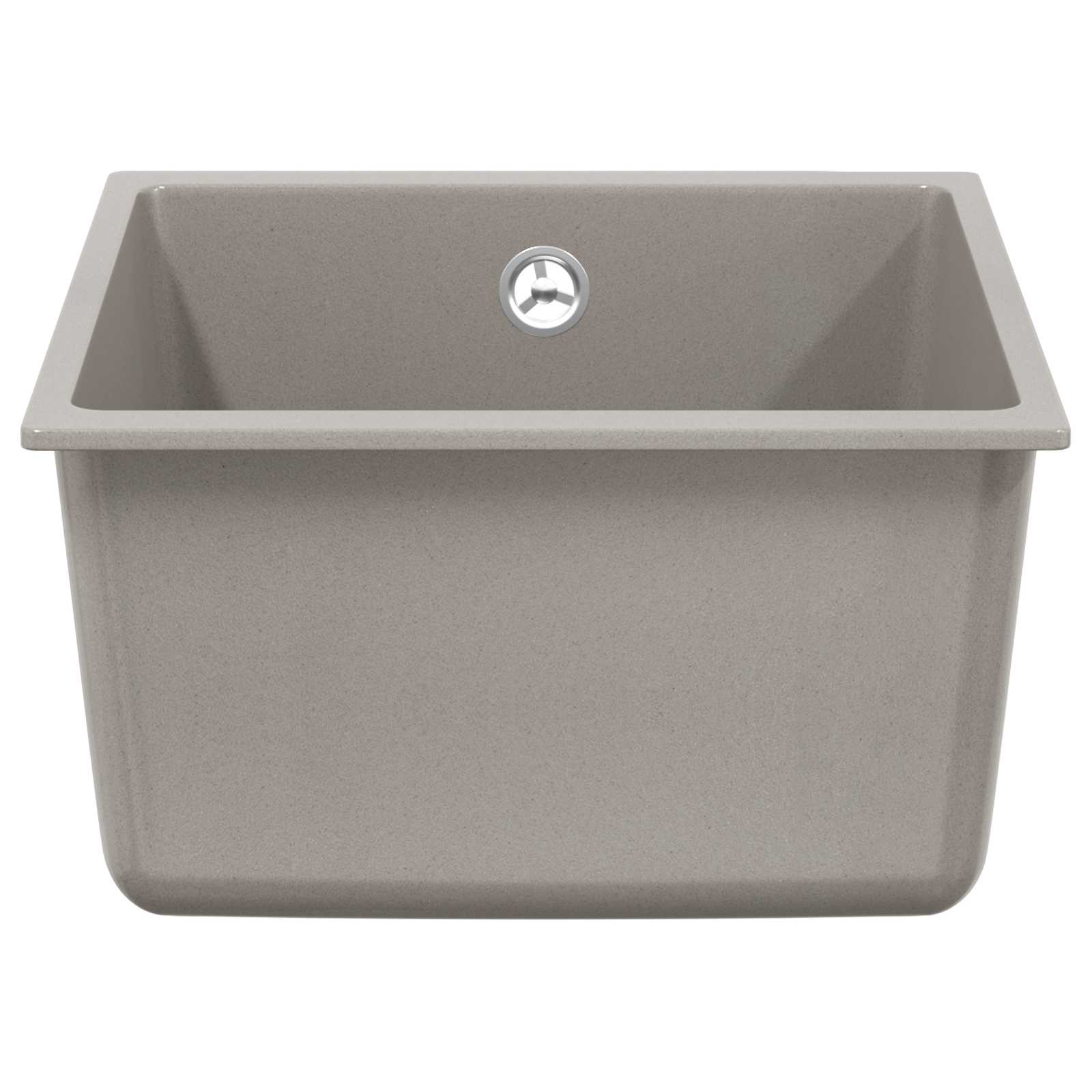 Kriauklė Pilka 370 x 460 mm 80% Kvarcas ir 20% Derva
