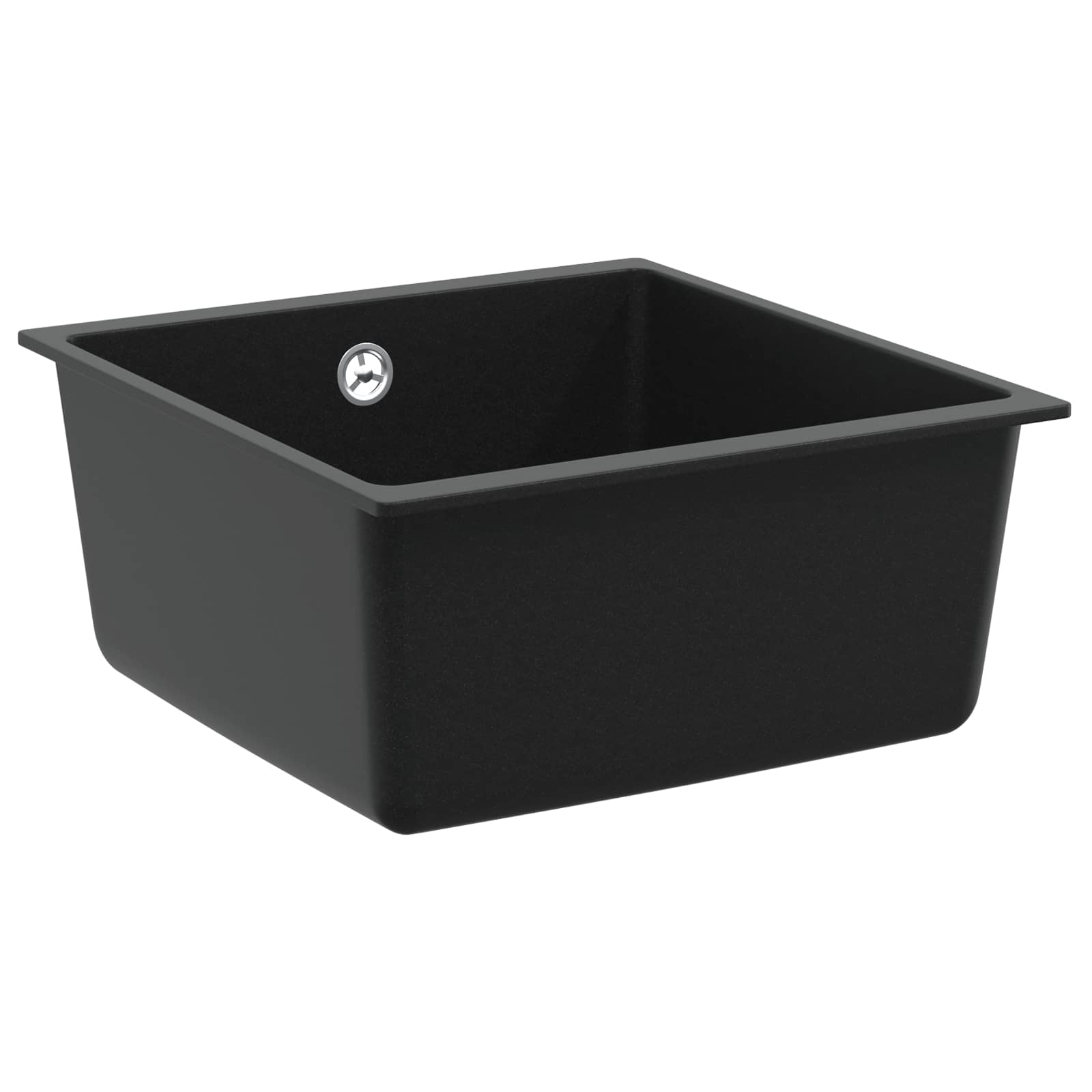 Izlietne Melna 430 x 460 mm 80% Kvarcs un 20% Sveķi
