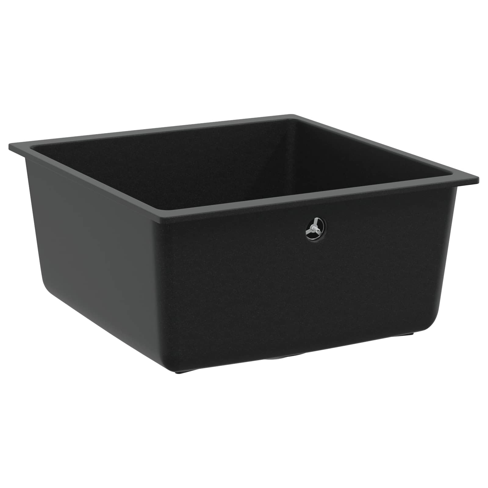 Izlietne Melna 430 x 460 mm 80% Kvarcs un 20% Sveķi