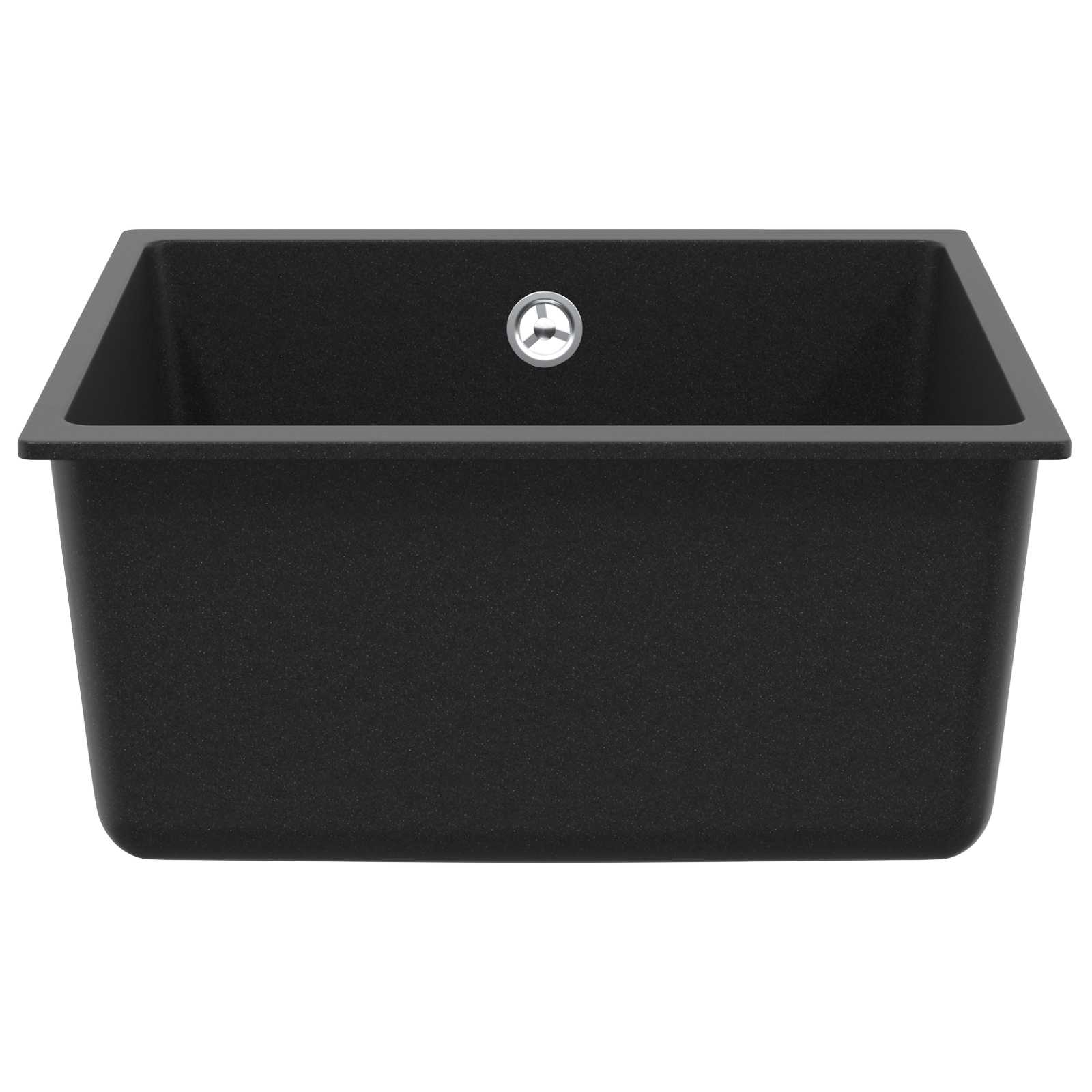 Izlietne Melna 430 x 460 mm 80% Kvarcs un 20% Sveķi