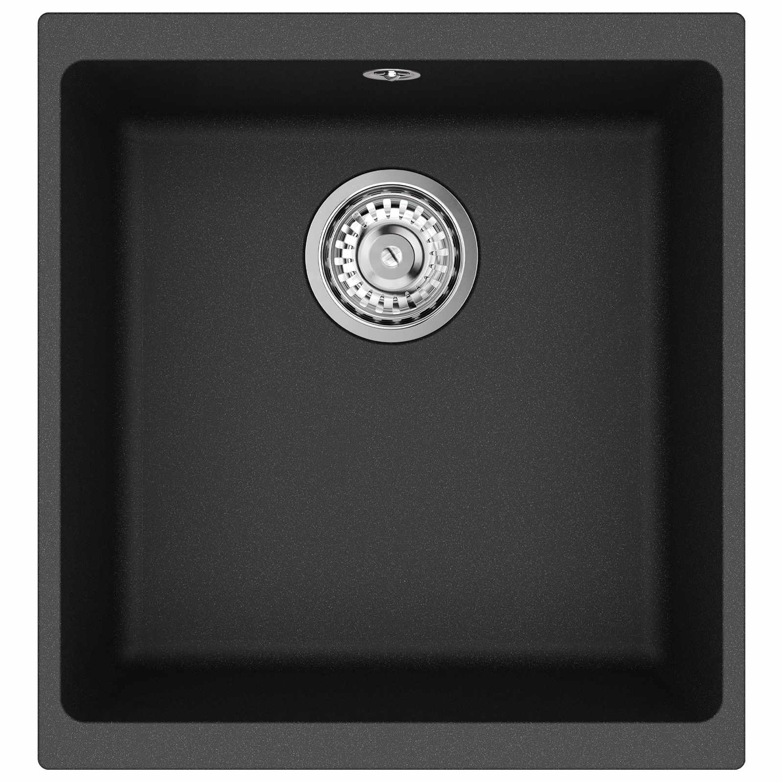 Izlietne Melna 430 x 460 mm 80% Kvarcs un 20% Sveķi