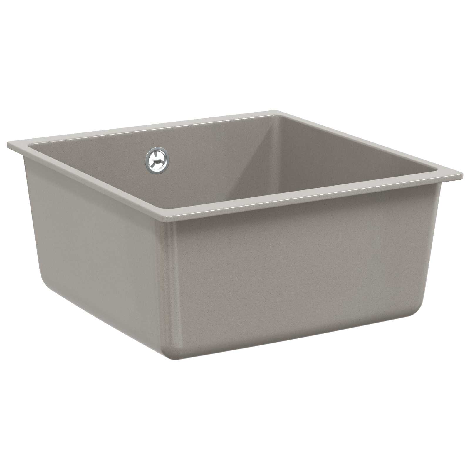 Kriauklė Pilka 430 x 460 mm 80% Kvarcas ir 20% Derva
