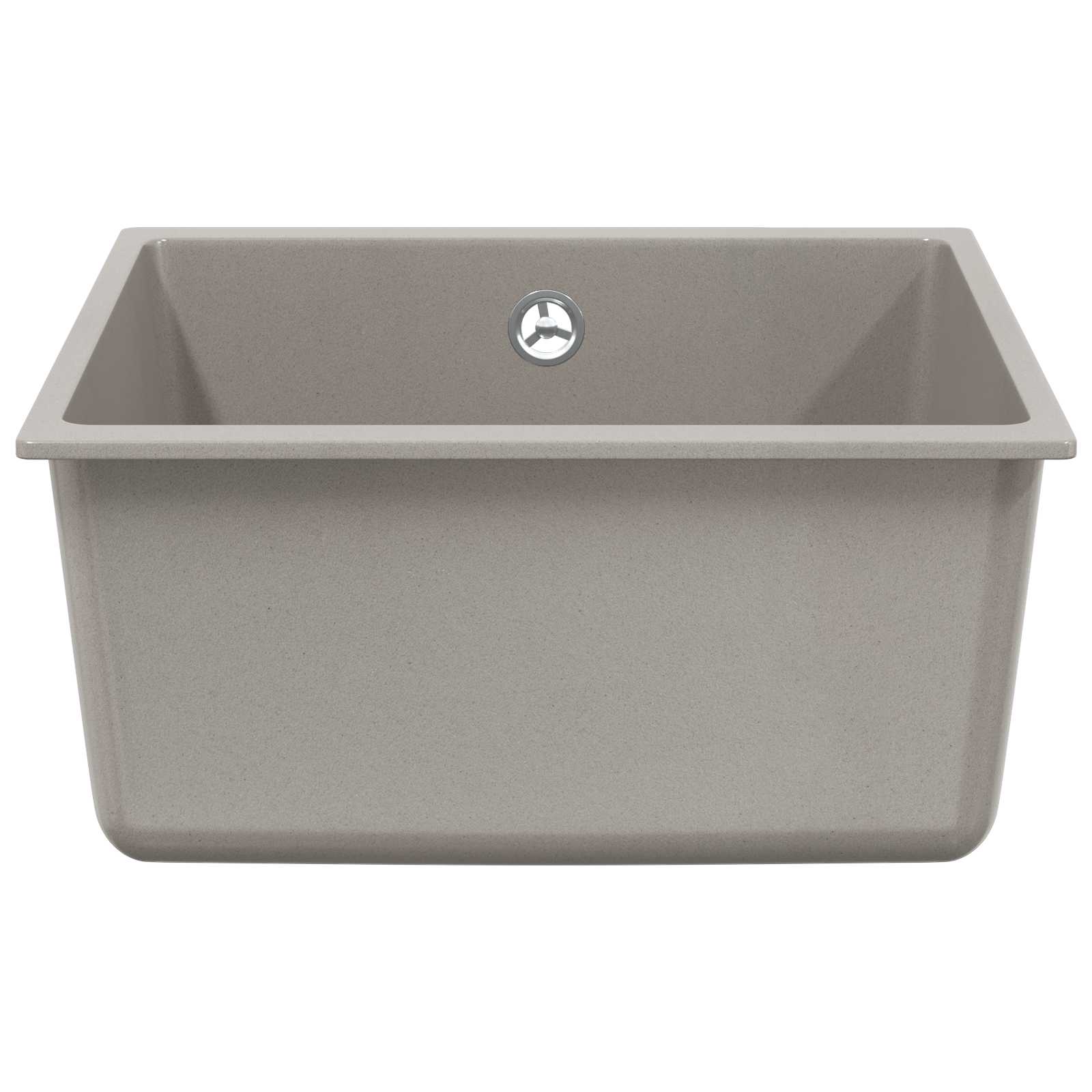 Kriauklė Pilka 430 x 460 mm 80% Kvarcas ir 20% Derva