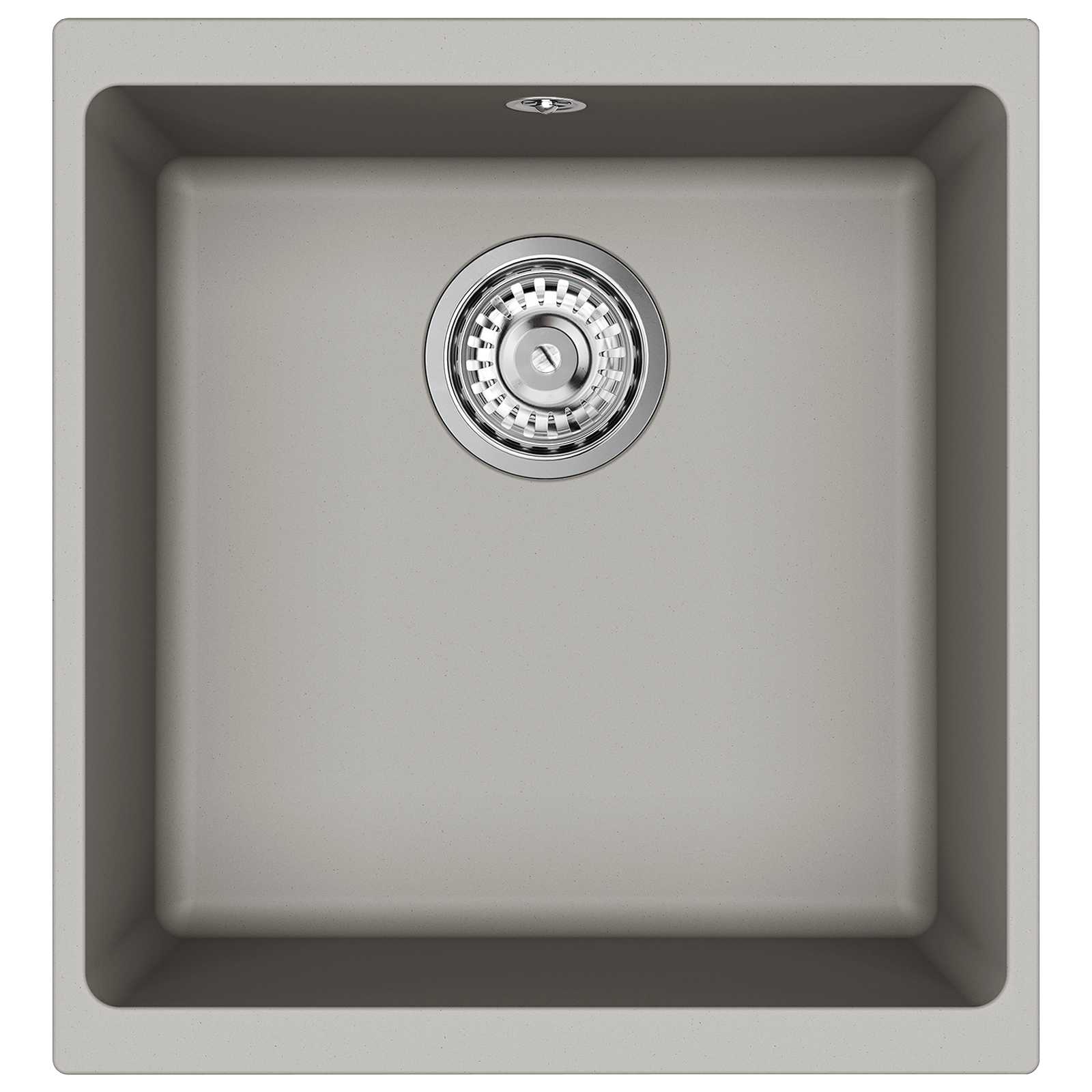 Kriauklė Pilka 430 x 460 mm 80% Kvarcas ir 20% Derva