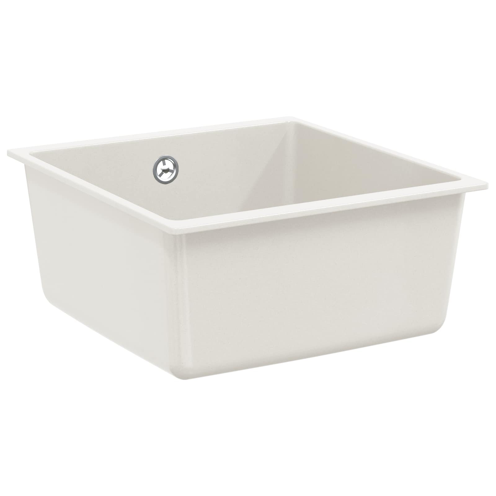 Kriauklė Balta 430 x 460 mm 80% Kvarcas ir 20% Derva