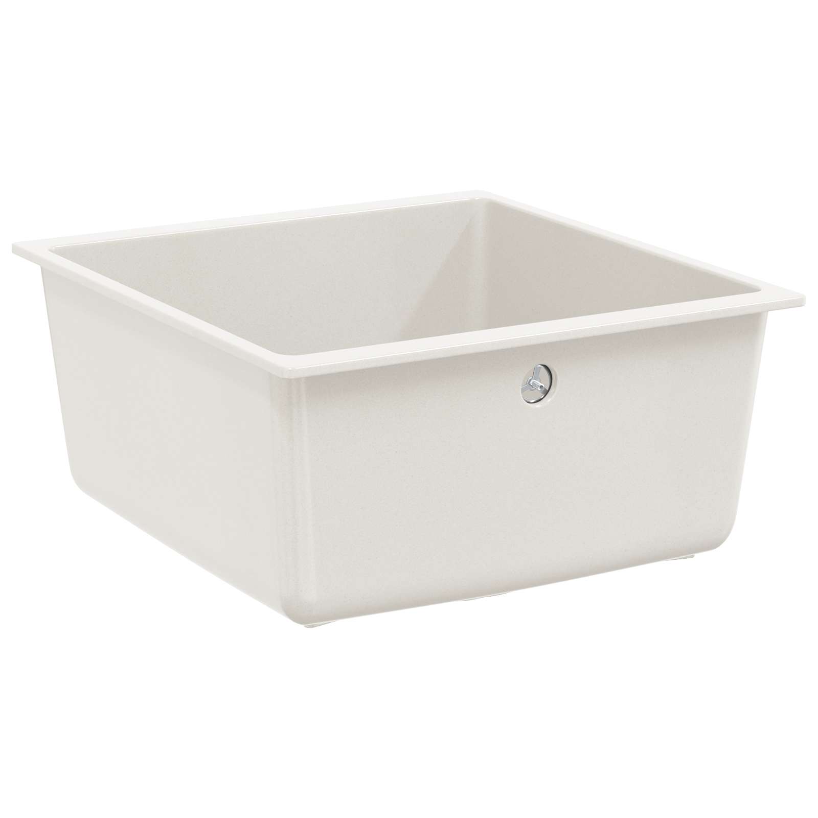 Kriauklė Balta 430 x 460 mm 80% Kvarcas ir 20% Derva