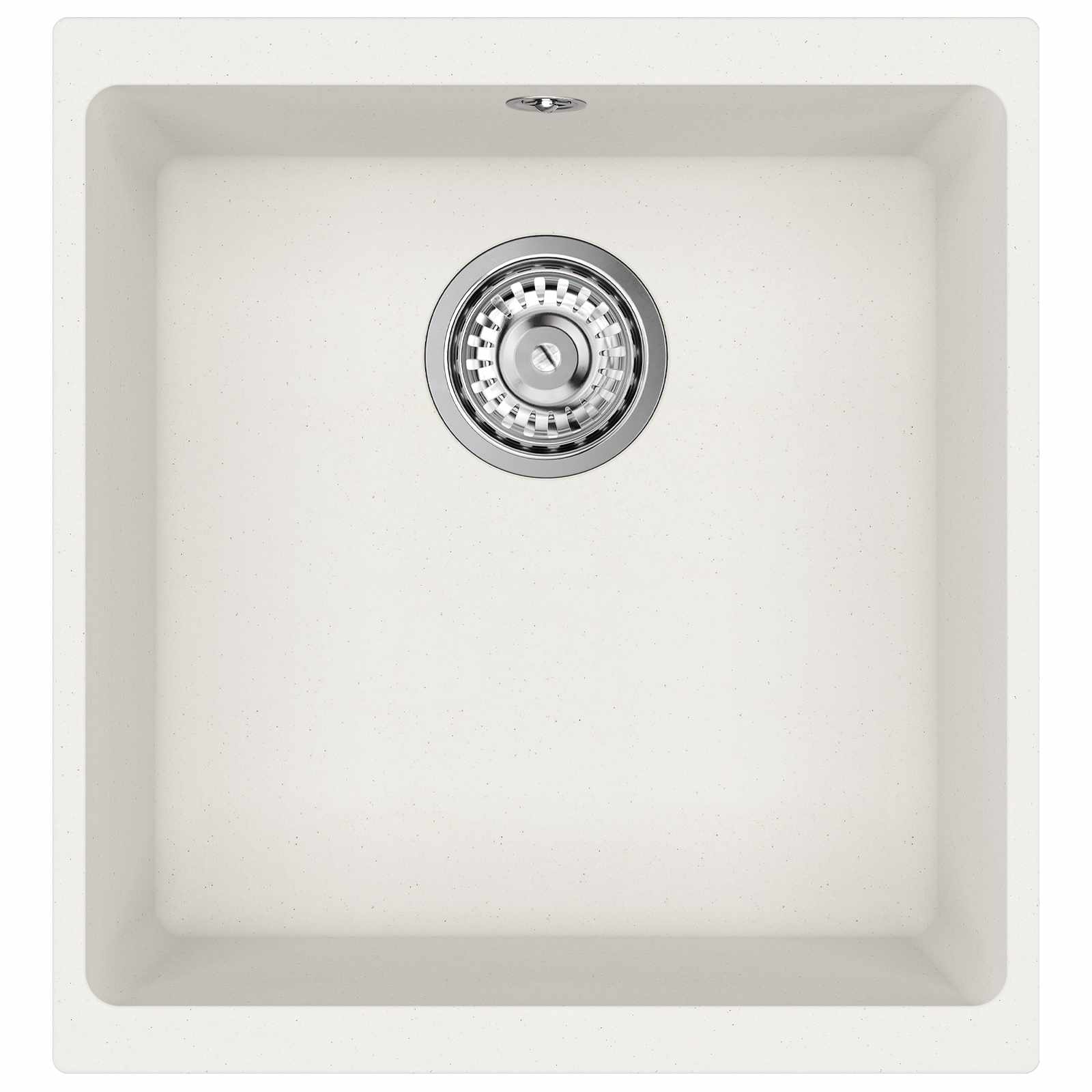 Kriauklė Balta 430 x 460 mm 80% Kvarcas ir 20% Derva