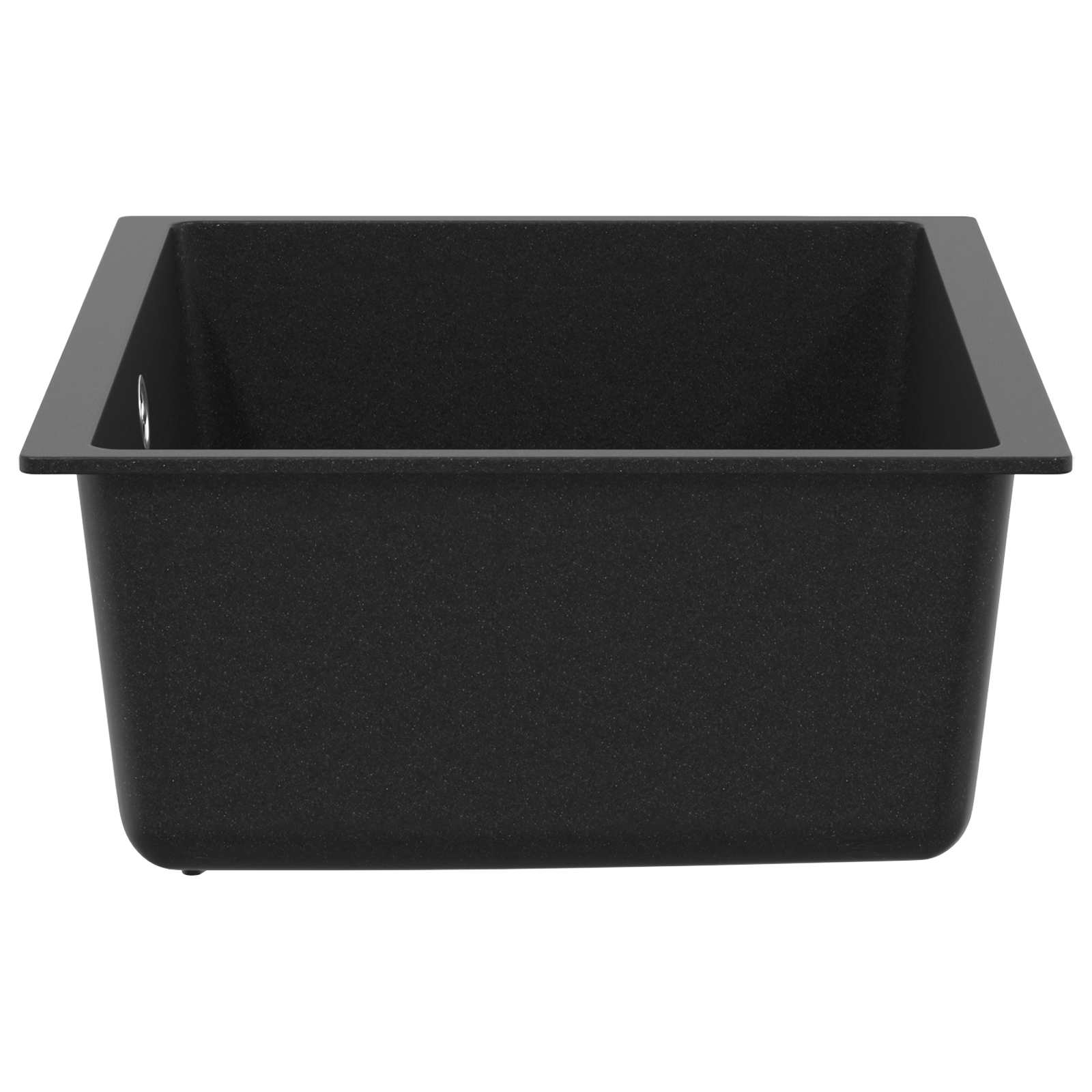 Kriauklė Juoda 530 x 460 mm 80% Kvarcas ir 20% Derva