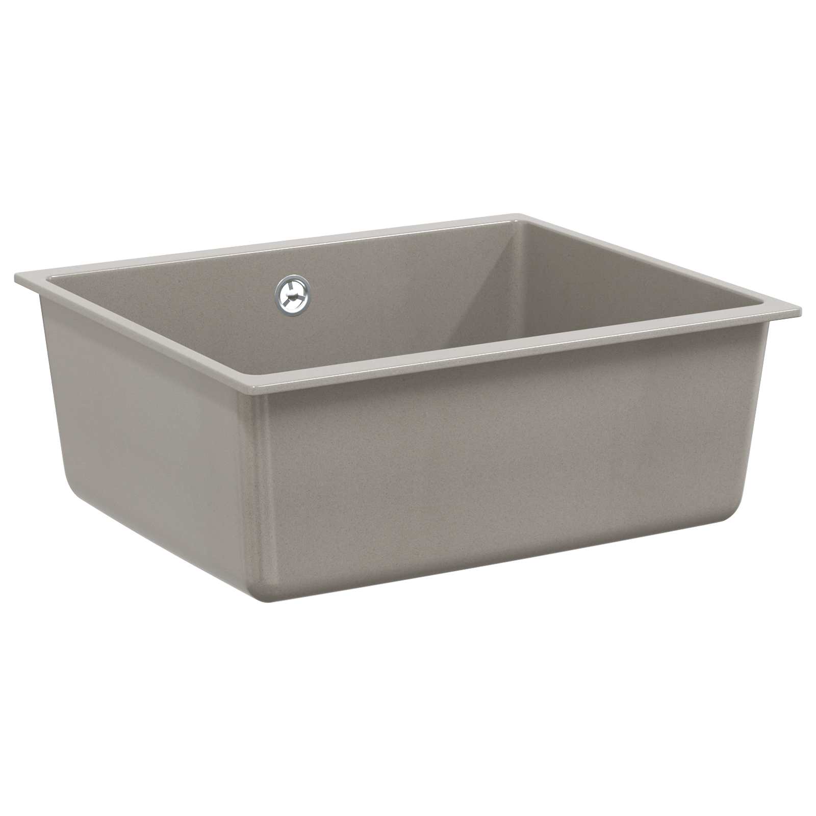 Kriauklė Pilka 530 x 460 mm 80% Kvarcas ir 20% Derva