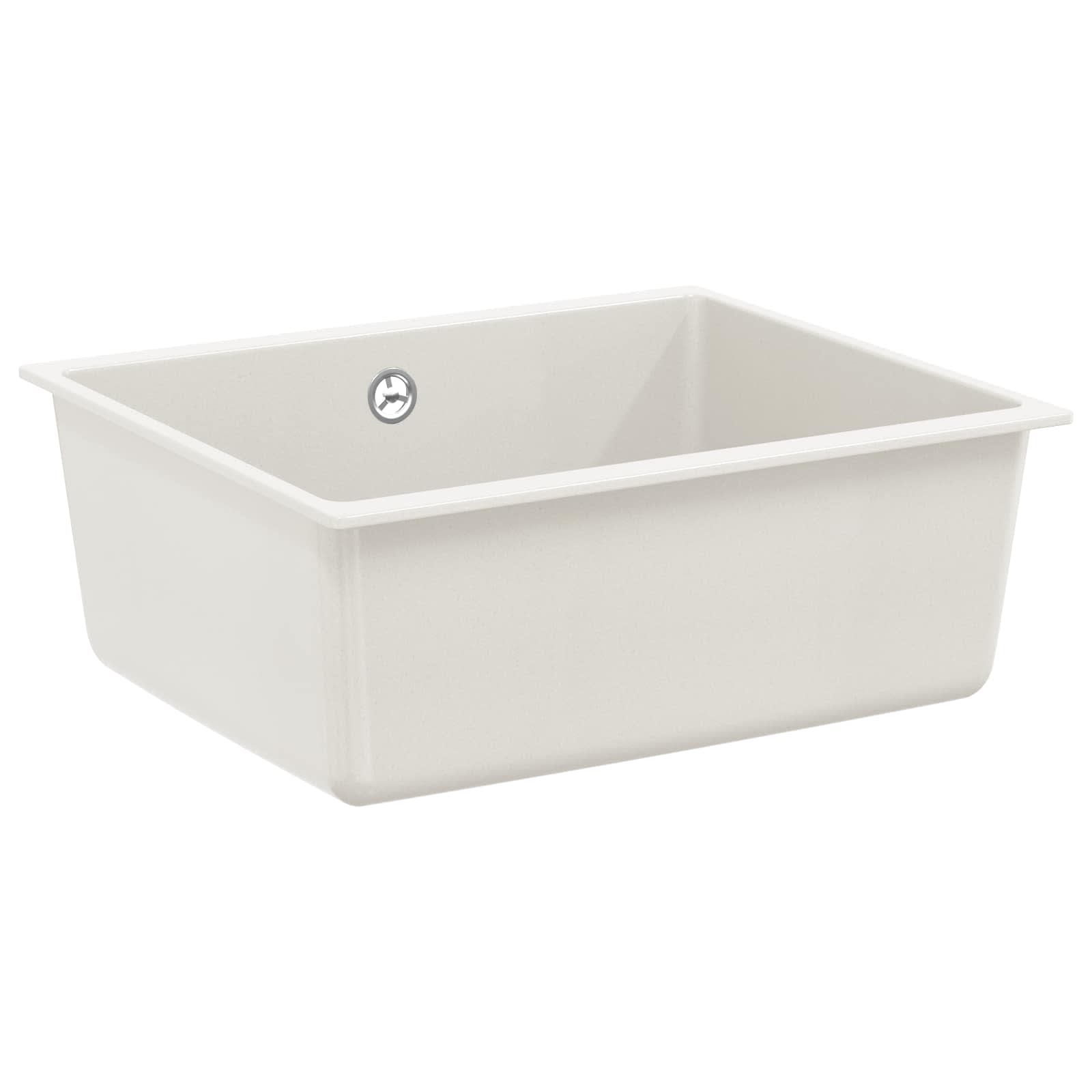 Kriauklė Balta 530 x 460 mm 80% Kvarcas ir 20% Derva