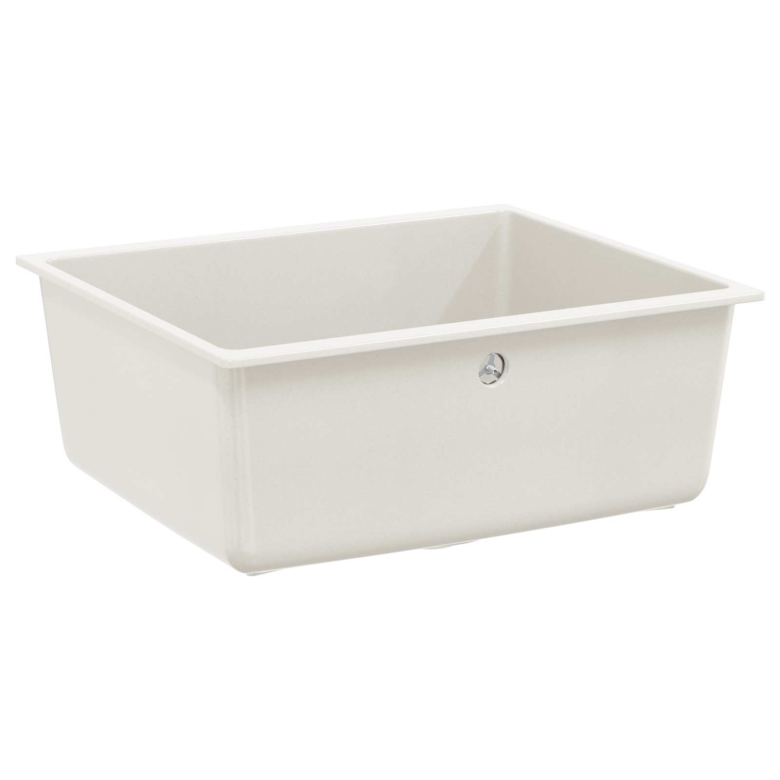 Kriauklė Balta 530 x 460 mm 80% Kvarcas ir 20% Derva