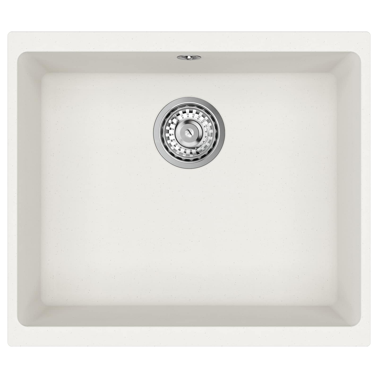 Kriauklė Balta 530 x 460 mm 80% Kvarcas ir 20% Derva