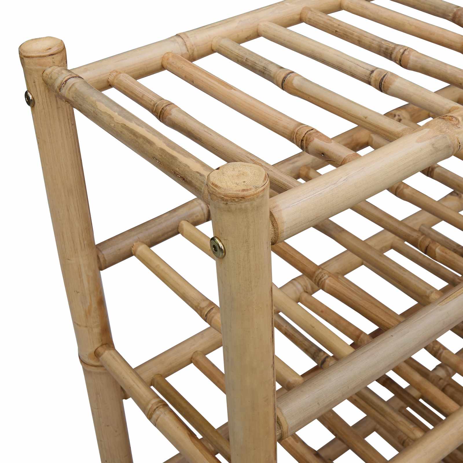 Apavu statīvs ar plauktu Dabīgs 68 x 28 x 96 cm Bambuss