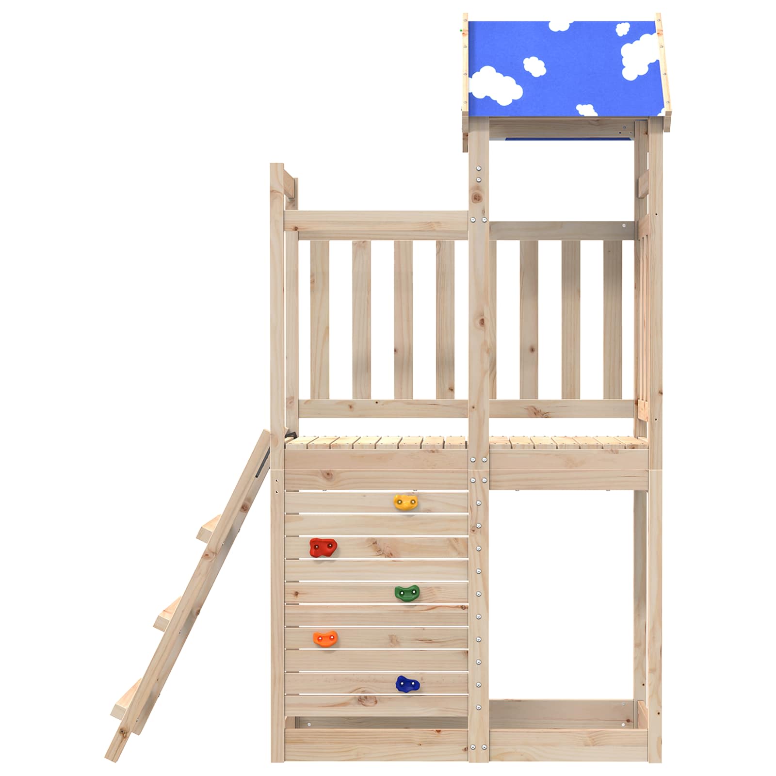 Žaidimų bokštas Ruda 110,5 x 52,5 x 215cm Kietos pušies mediena