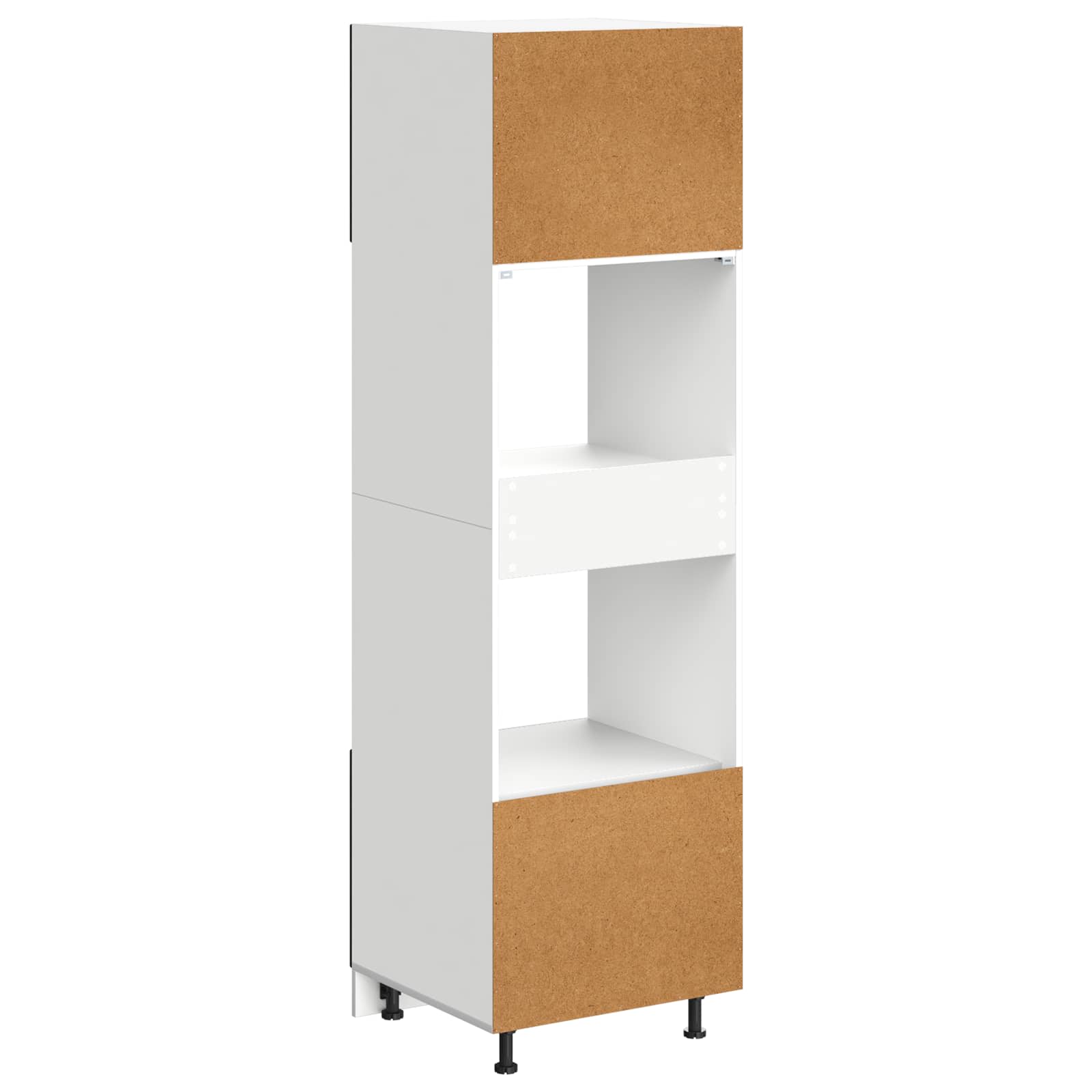 Virtuves skapis Melns ozols 60 x 57 x 207 cm