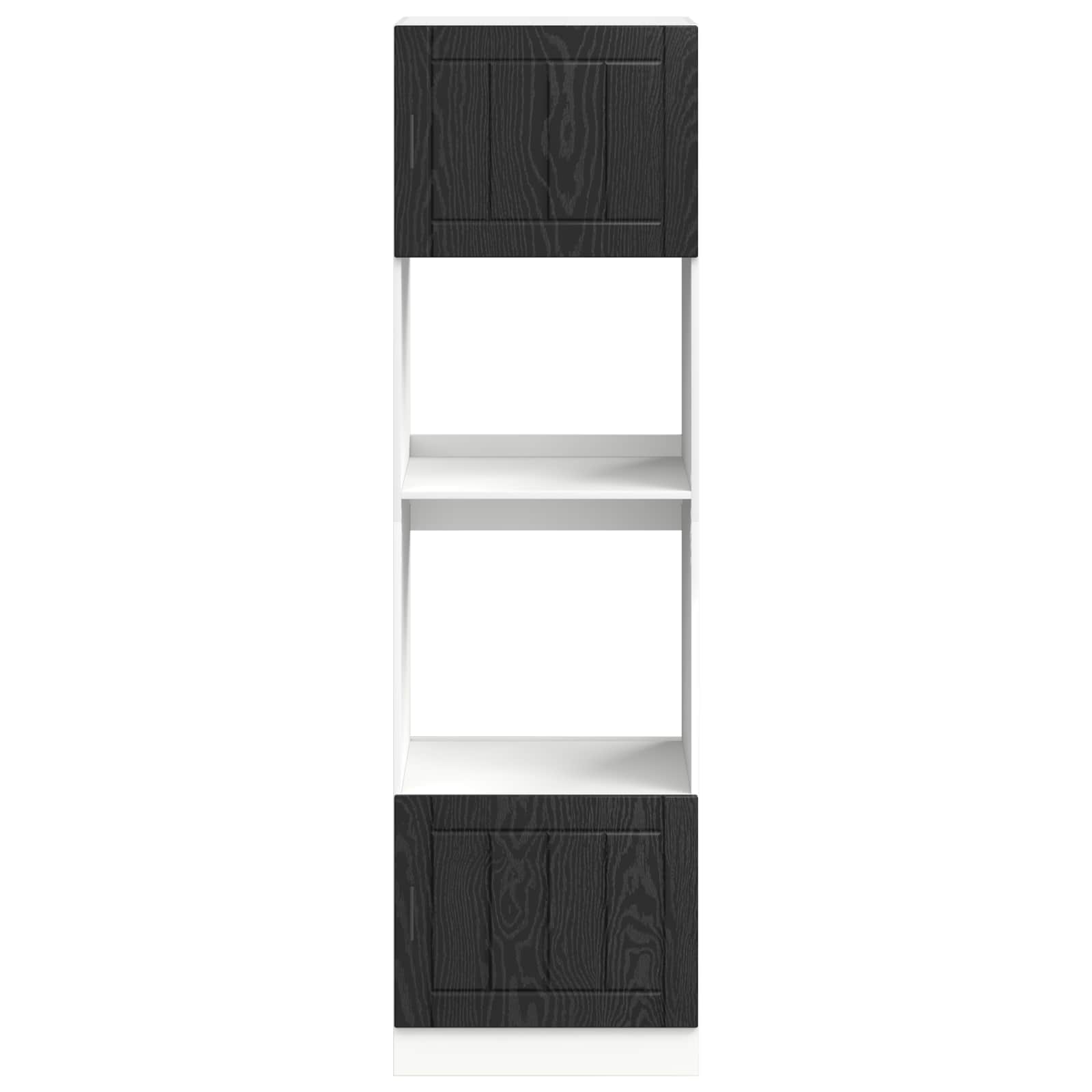 Virtuves skapis Melns ozols 60 x 57 x 207 cm