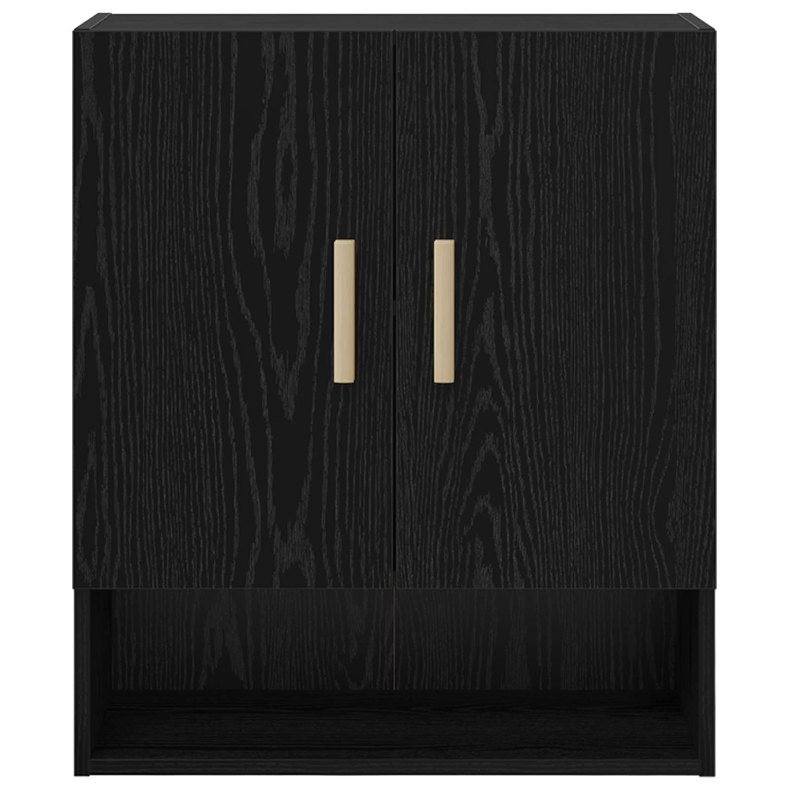 Wall cabinet Black oak 60 x 31 x 70 cm