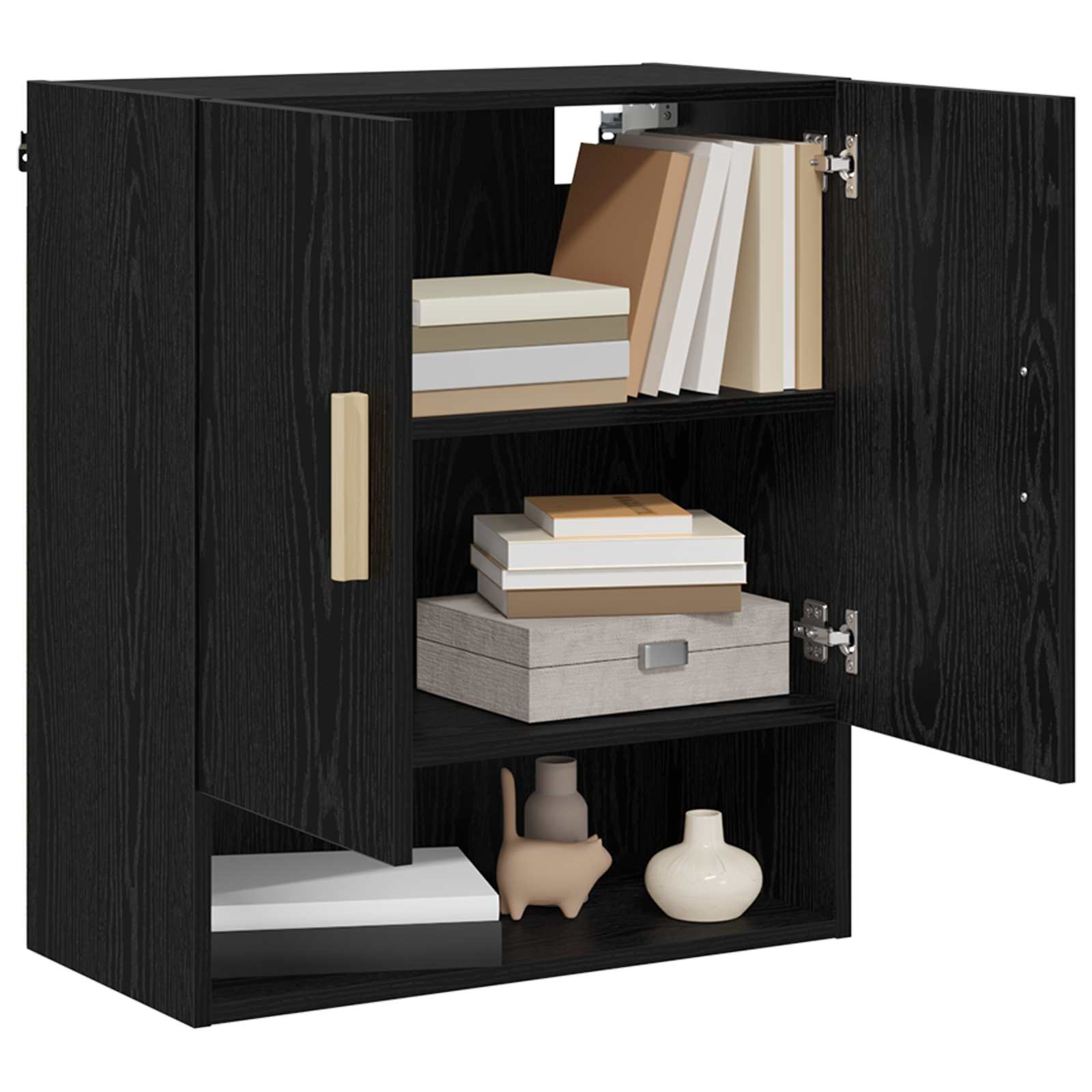Wall cabinet Black oak 60 x 31 x 70 cm