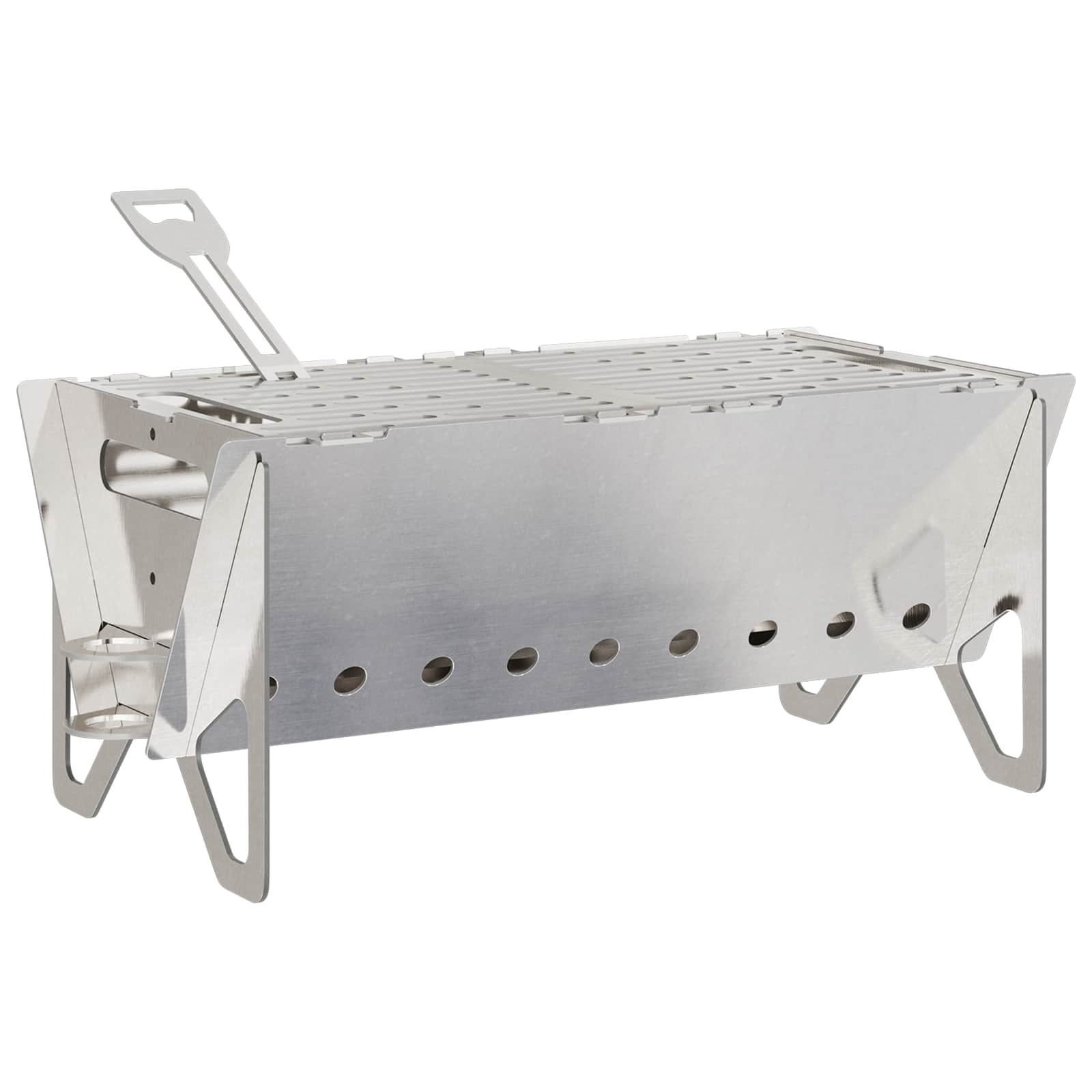 Stovyklavimo laužavietė 42 x 22 x 18 cm Nerūdijantis plienas