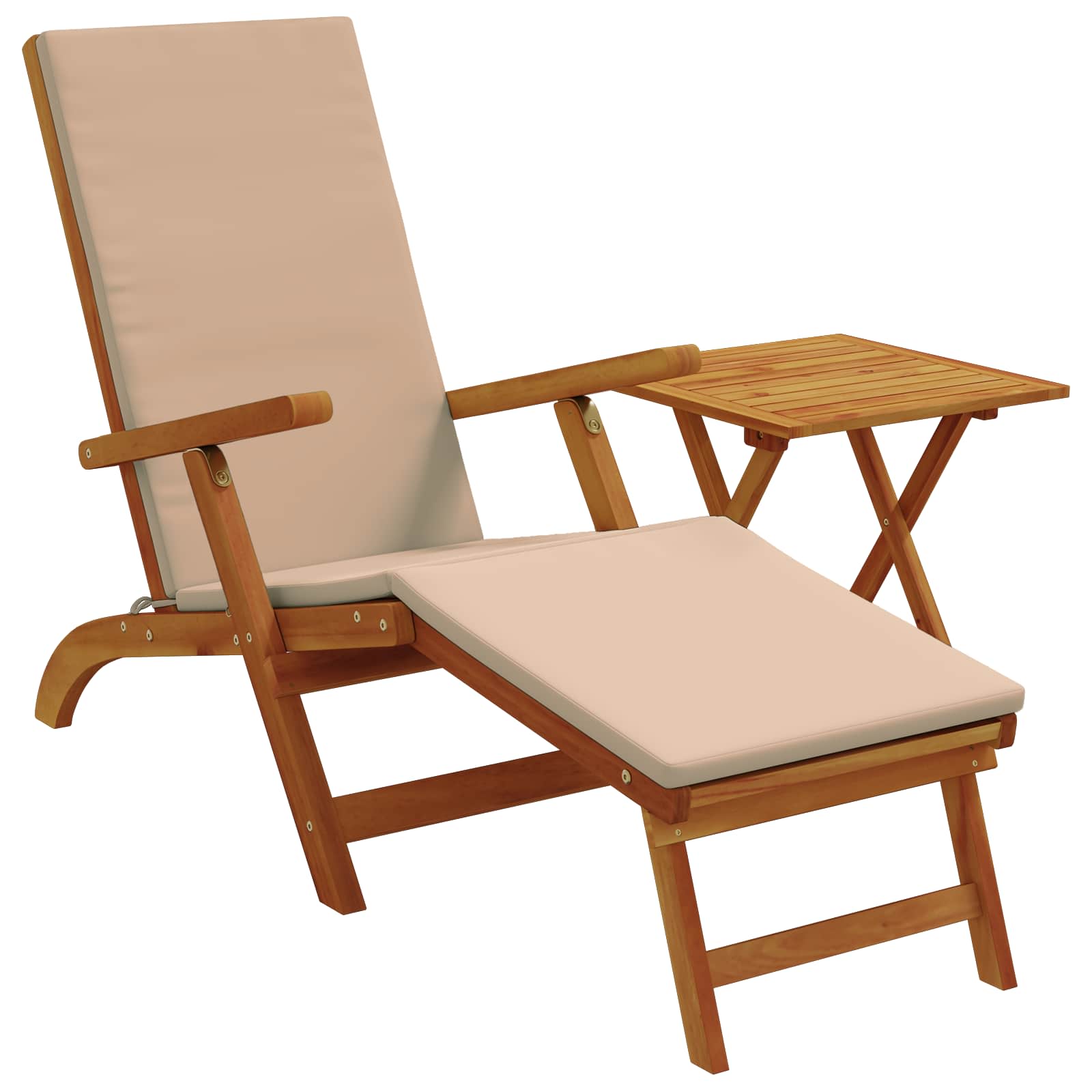Atsilenkiantis ir sulankstomas saulės gultas 2 pcs Taupe