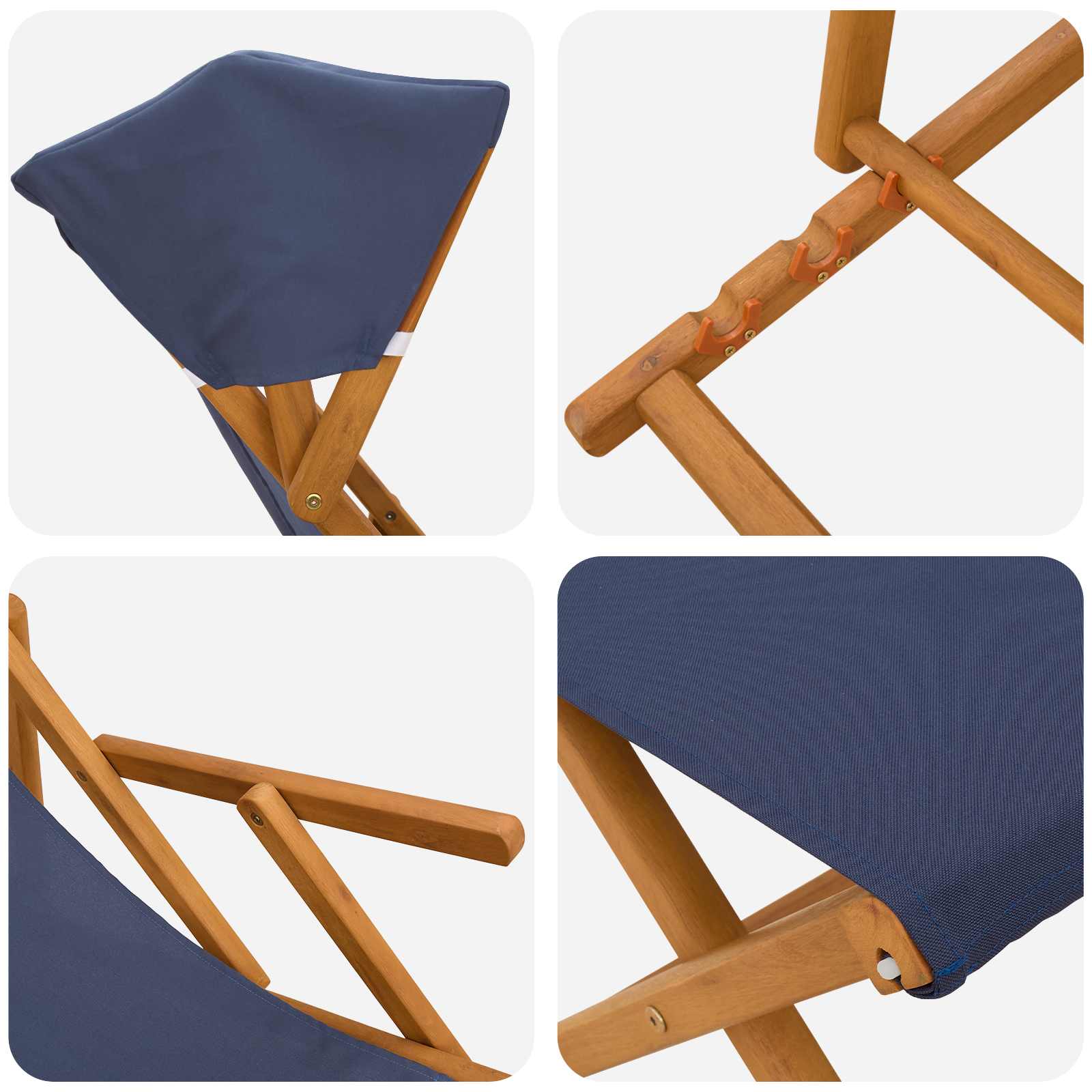 Gulintojas 4 pcs 3 Pozicija Kietas eukalipto medis Mėlyna