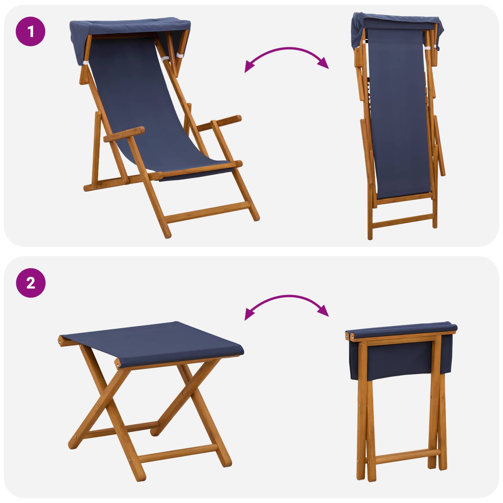 Gulintojas 4 pcs 3 Pozicija Kietas eukalipto medis Mėlyna