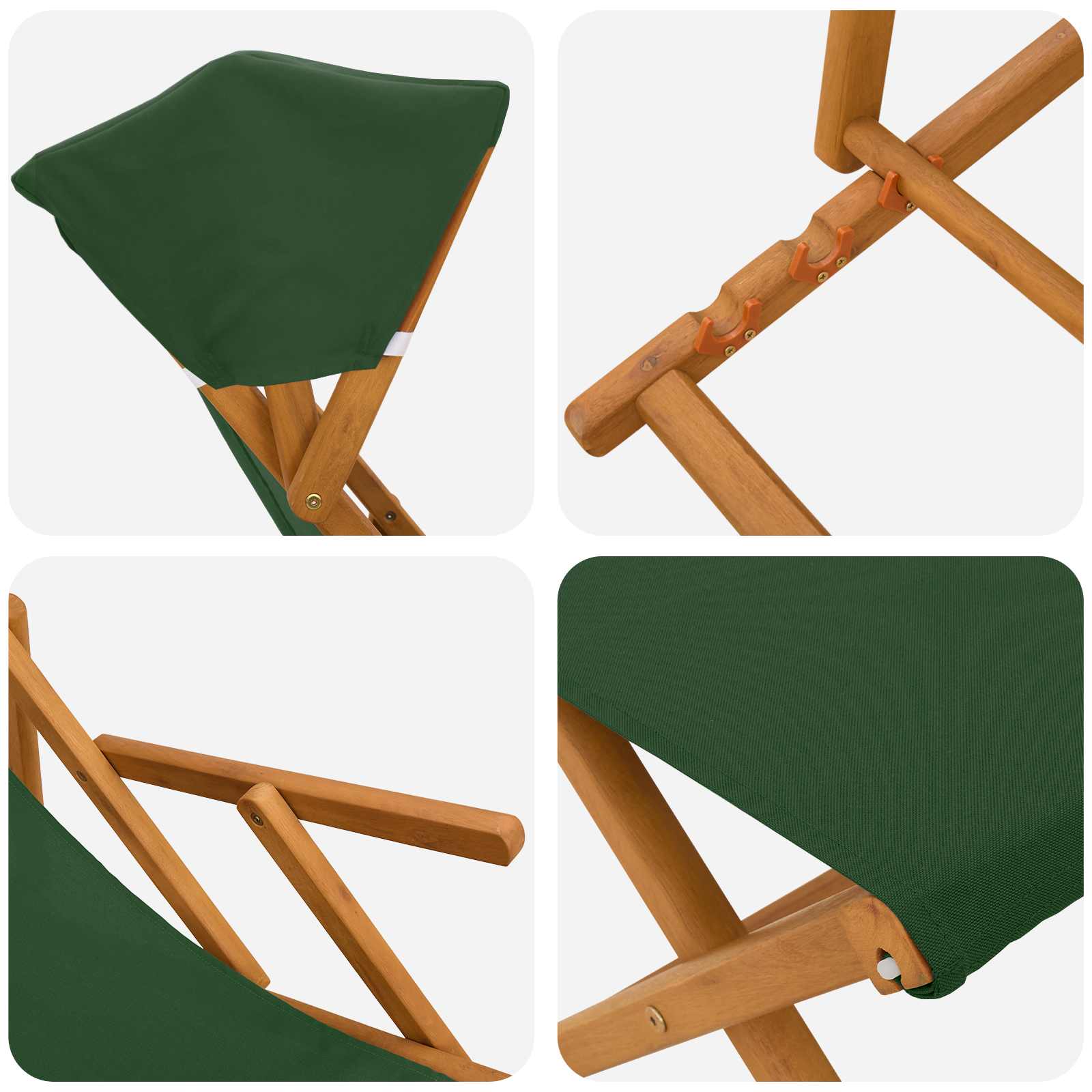 Gulintojas 4 pcs 3 Pozicija Kietas eukalipto medis Žalia