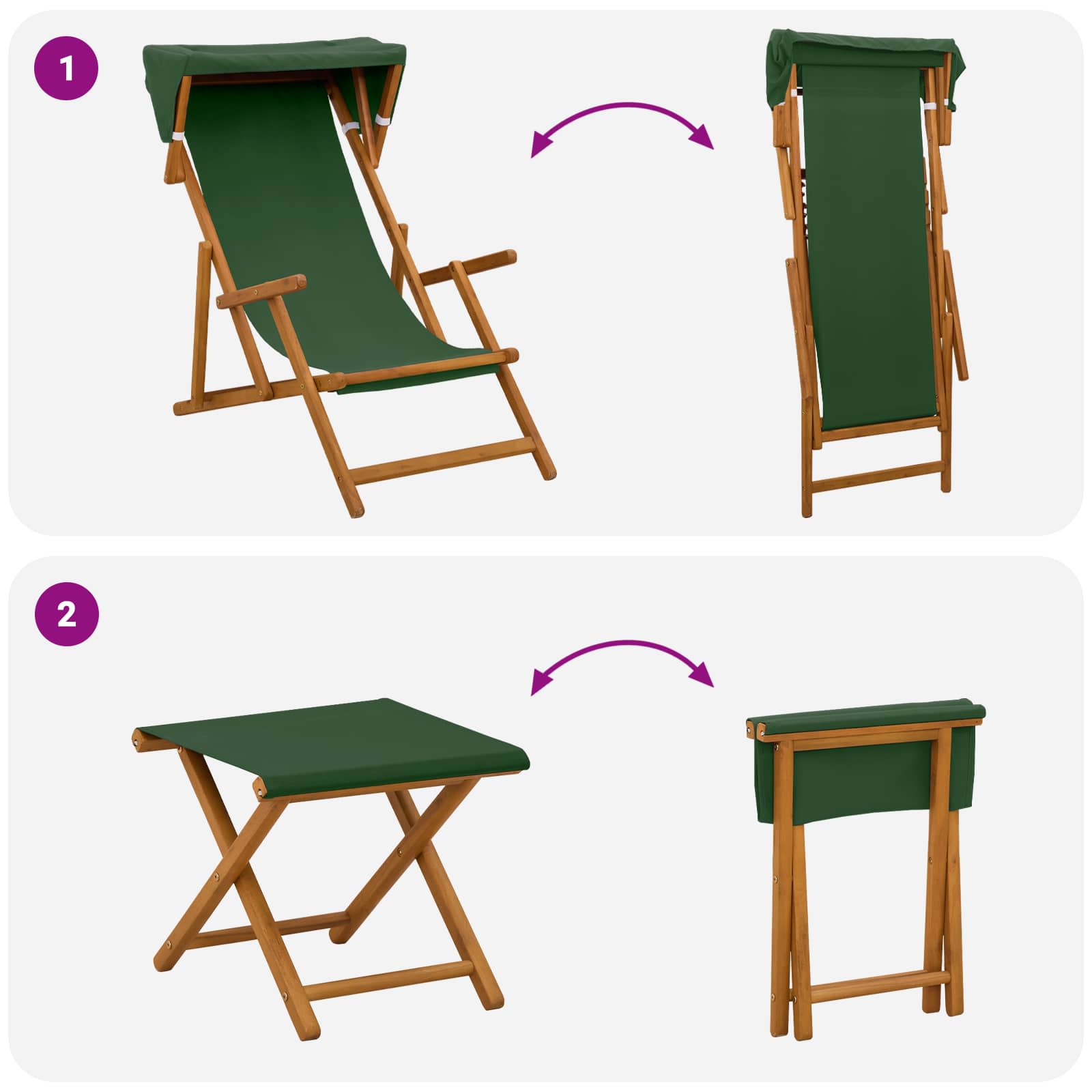 Gulintojas 4 pcs 3 Pozicija Kietas eukalipto medis Žalia