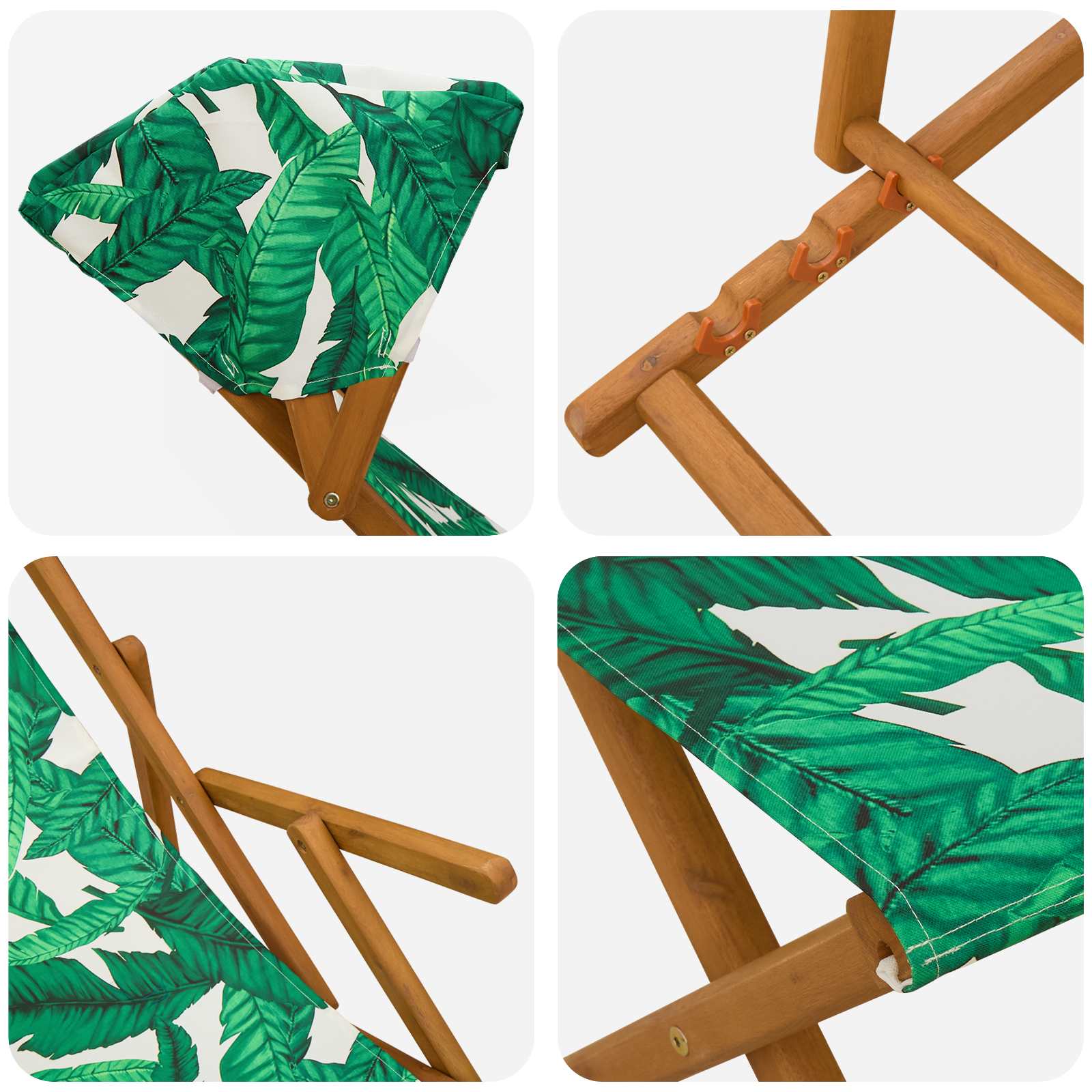 Gulintojas 4 pcs 3 Pozicija Kietas eukalipto medis Lapų raštas