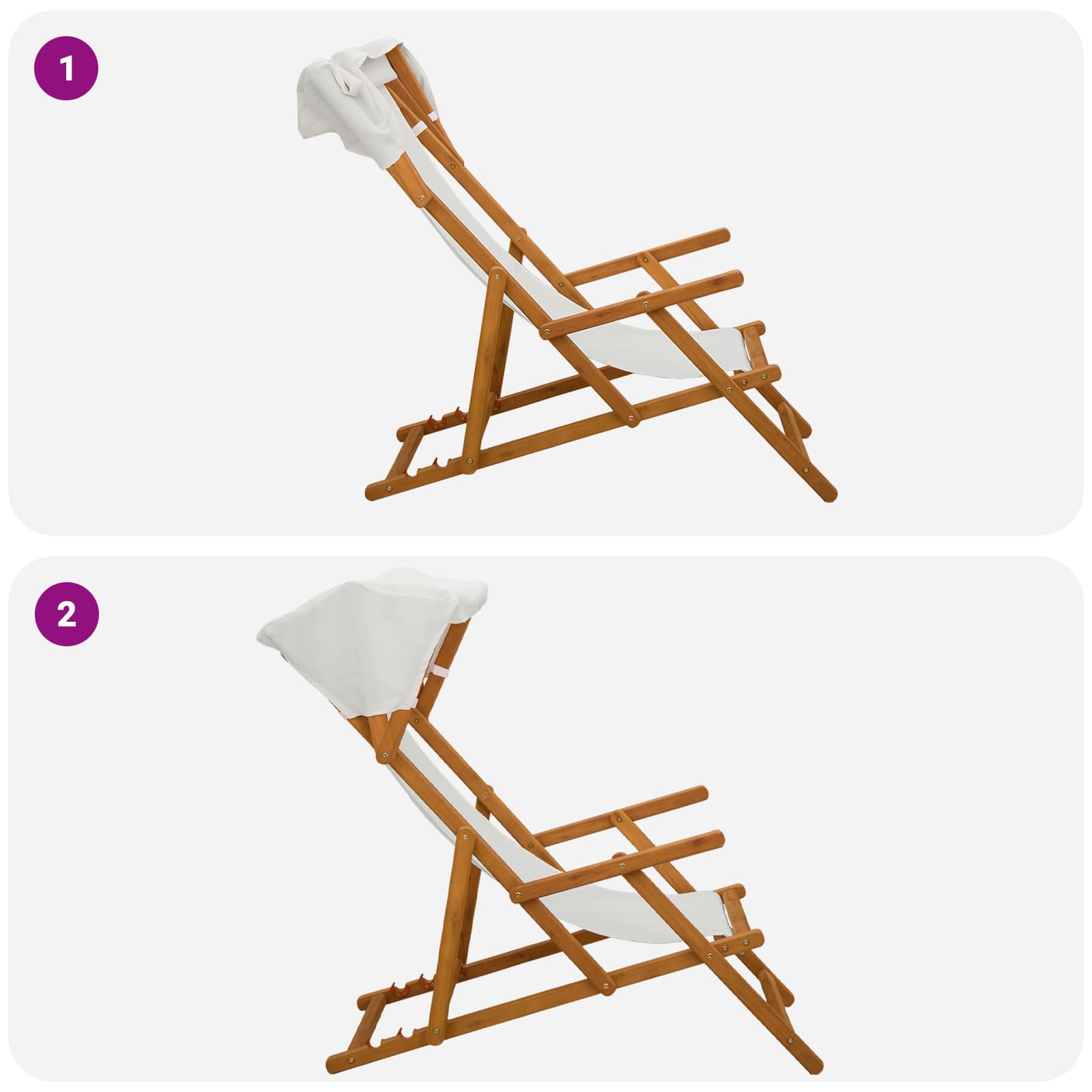 Gulintojas 2 pcs 3 Pozicija Kietas eukalipto medis Kreminė