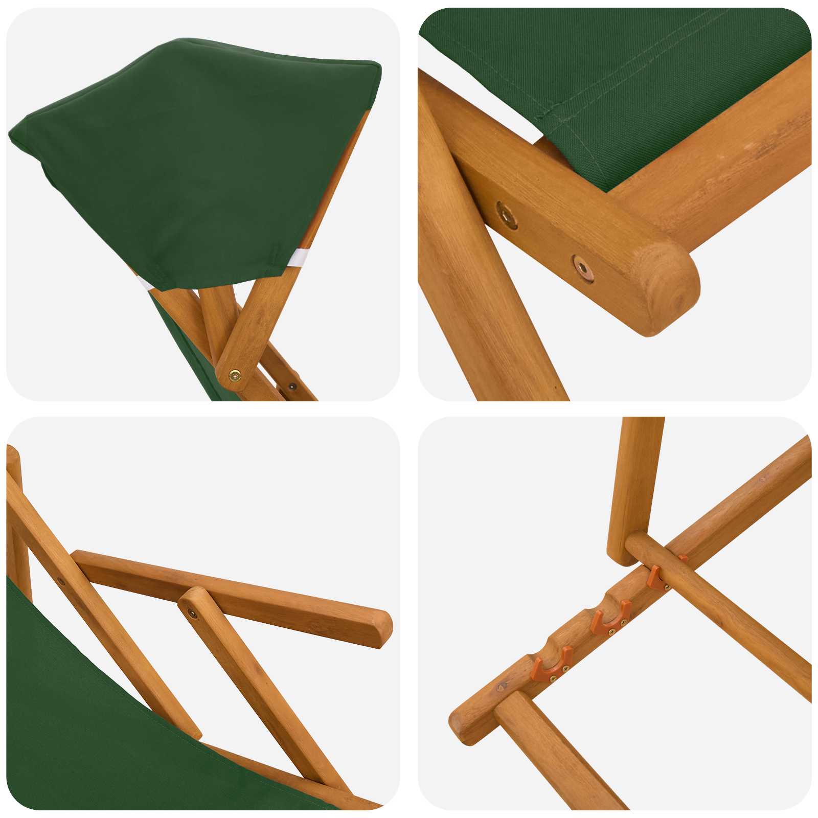 Gulintojas 2 pcs 3 Pozicija Kietas eukalipto medis Žalia