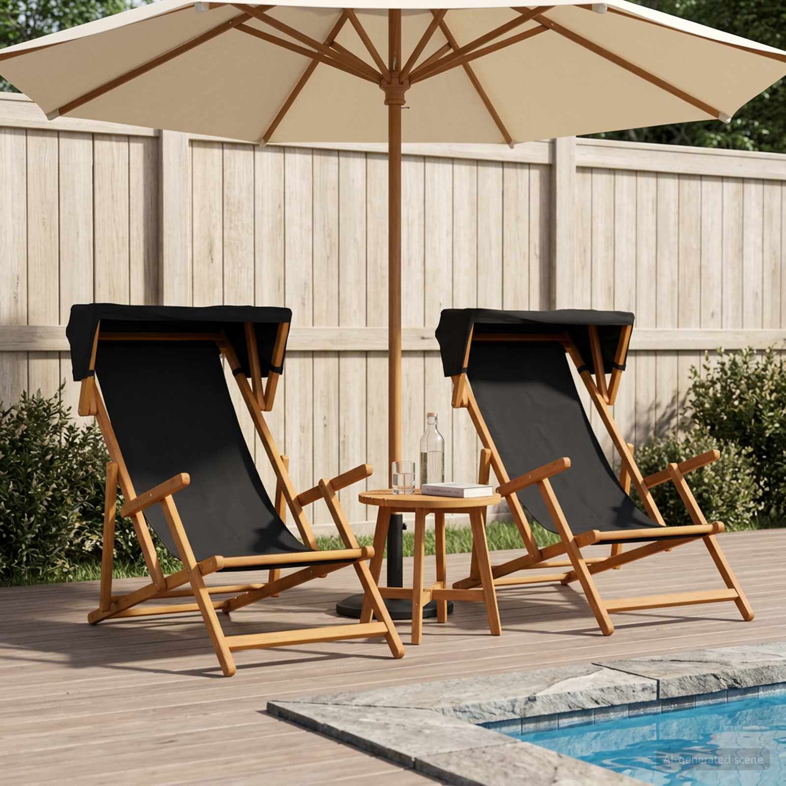 Gulintojas 2 pcs 3 Pozicija Kietas eukalipto medis Juoda