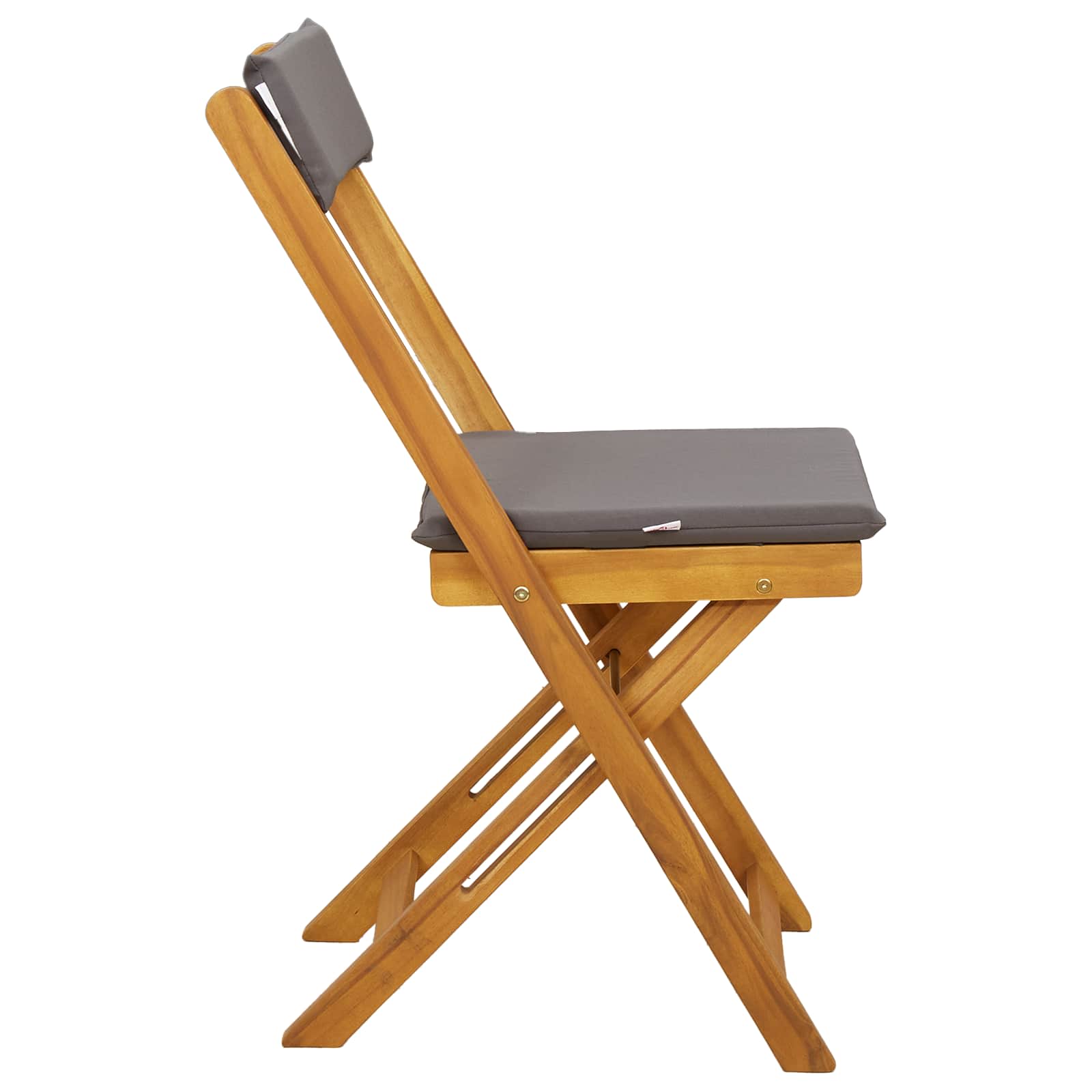 Lauko bistro kėdės 4 pcs Tamsiai pilka 40 x 53 x 80 cm