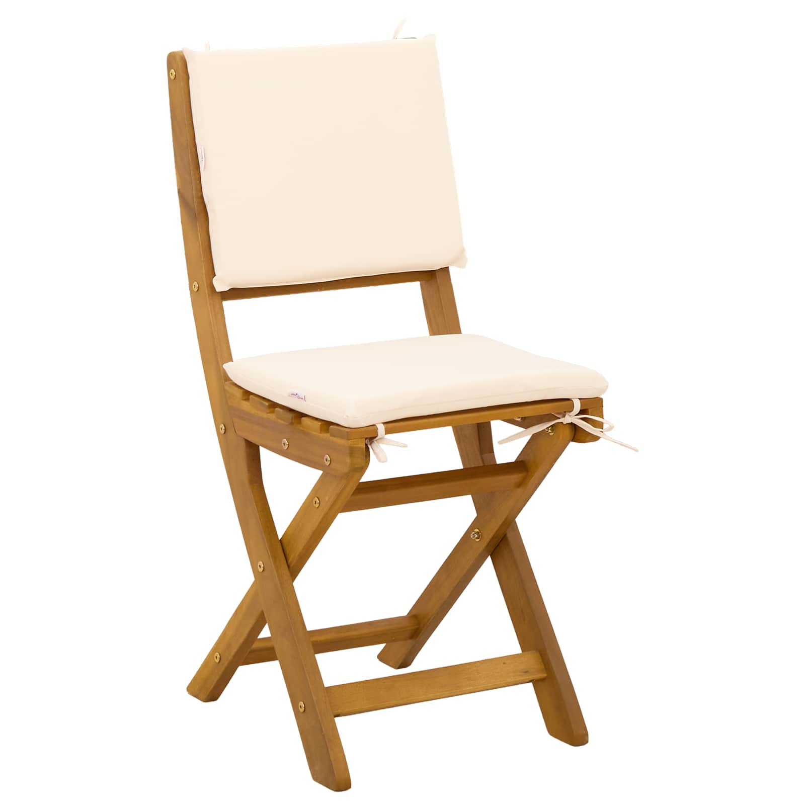 Lauko bistro kėdės 2 pcs Kreminė balta 38 x 46 x 85 cm