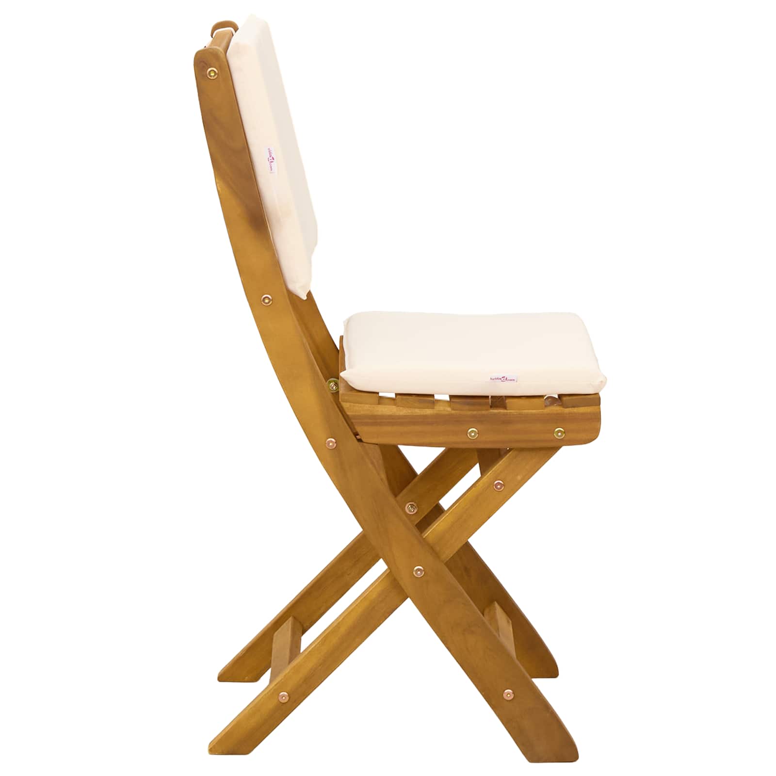 Lauko bistro kėdės 2 pcs Kreminė balta 38 x 46 x 85 cm