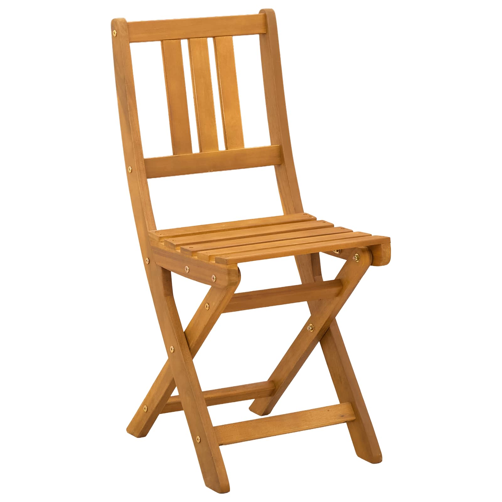 Lauko bistro kėdės su pagalve 4 pcs Natūrali 40 x 42 x 85 cm