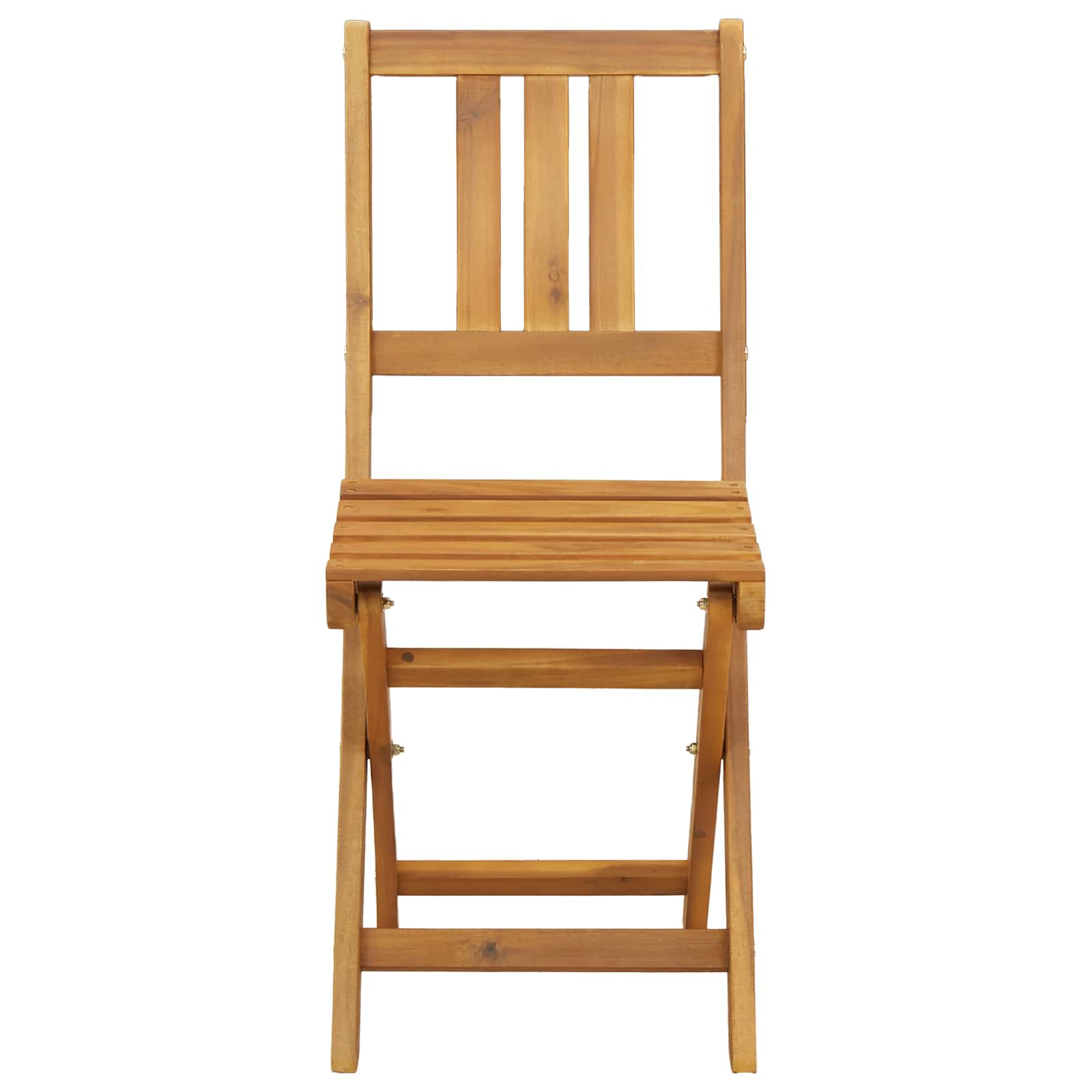 Lauko bistro kėdės su pagalve 4 pcs Natūrali 40 x 42 x 85 cm