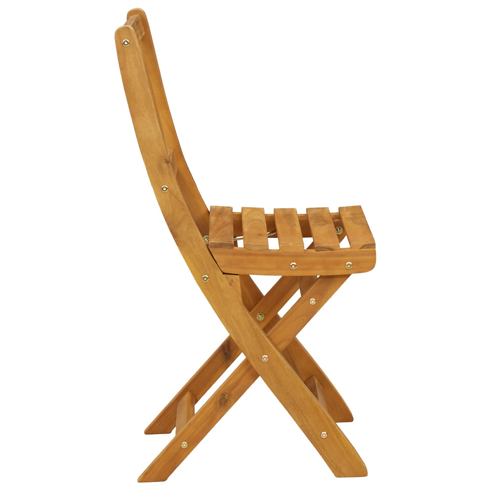 Lauko bistro kėdės su pagalve 4 pcs Natūrali 40 x 42 x 85 cm