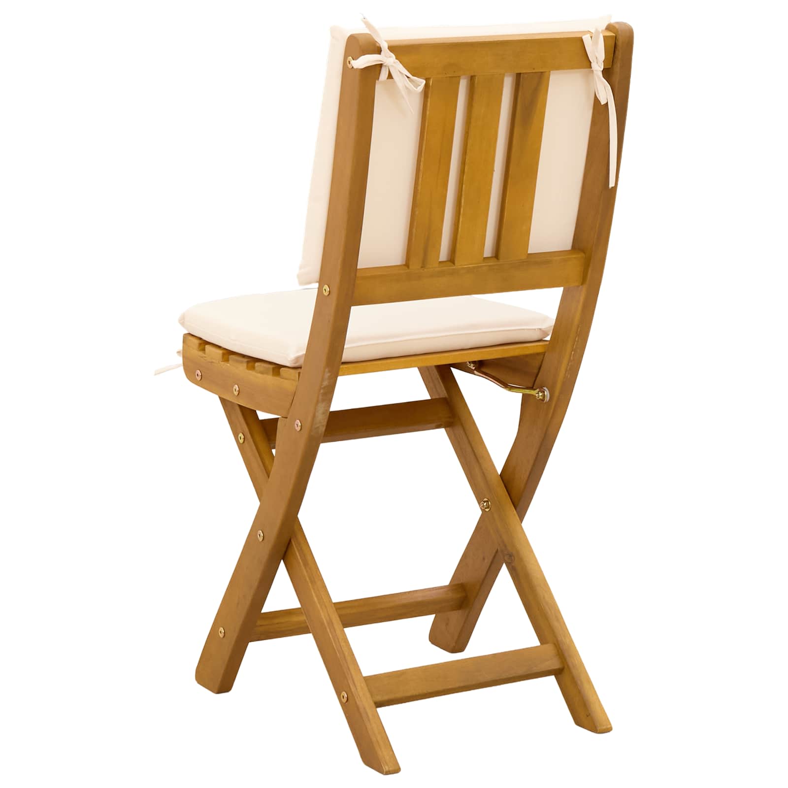 Lauko bistro kėdės 4 pcs Kreminė balta 38 x 46 x 85 cm