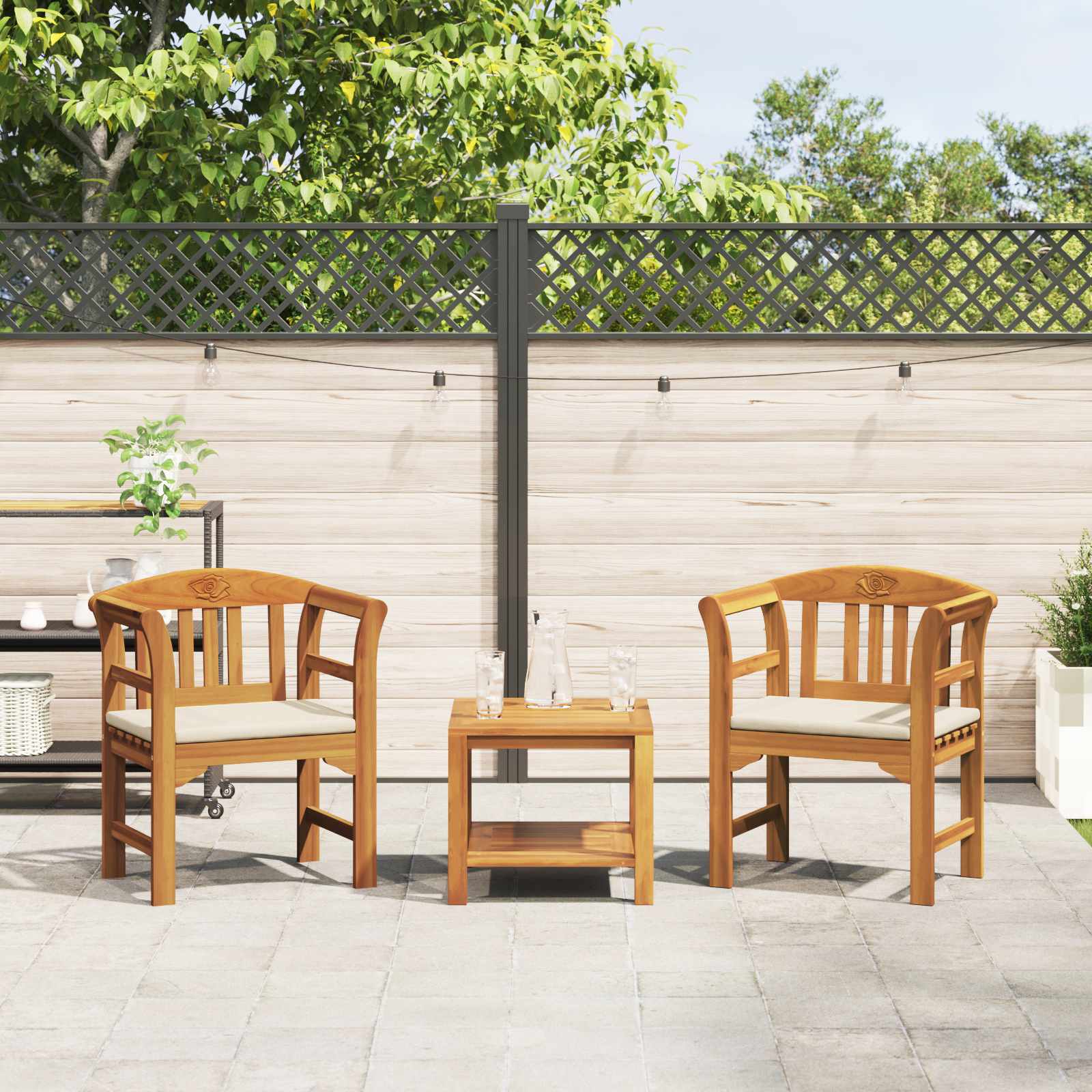 Bench Natural oil finish 68.5 x 46 x 82.5 cm