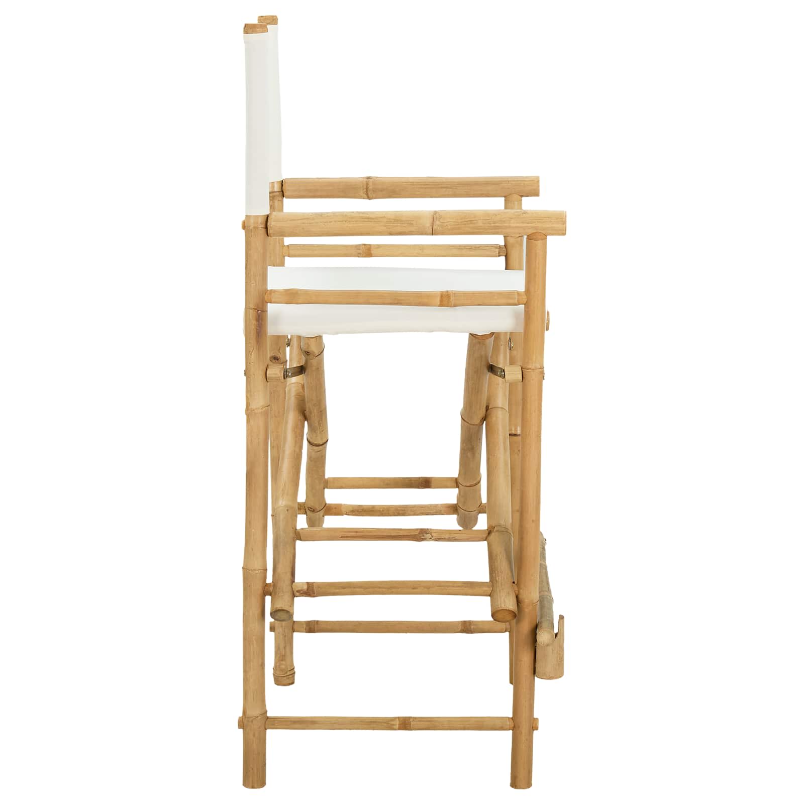Sulankstoma režisieriaus kėdė 2 pcs Natūrali 58 x 48 x 115 cm