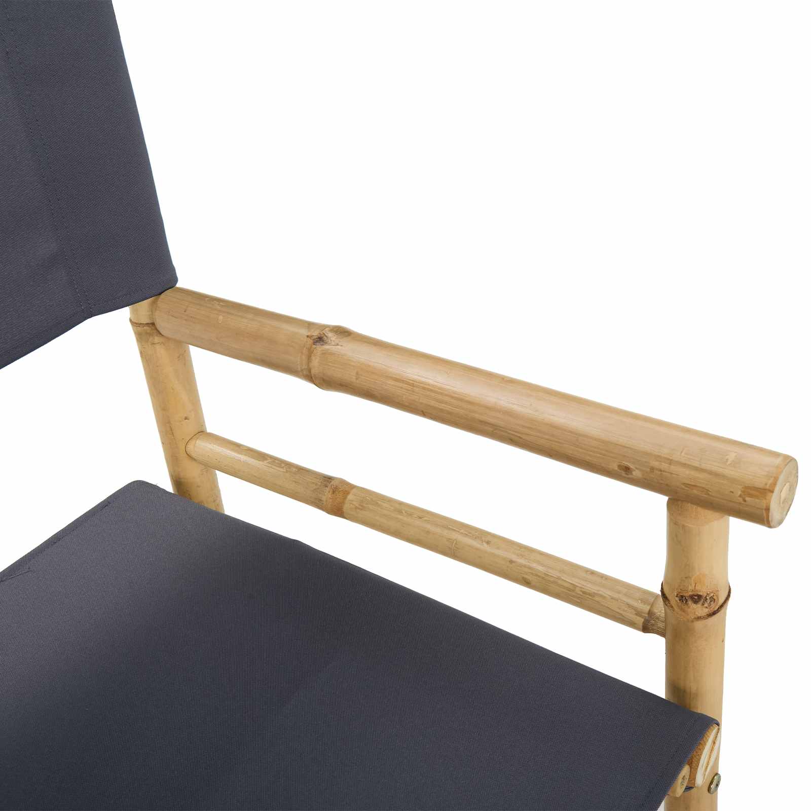 Sulankstoma režisieriaus kėdė 2 pcs Natūrali 58 x 48 x 115 cm